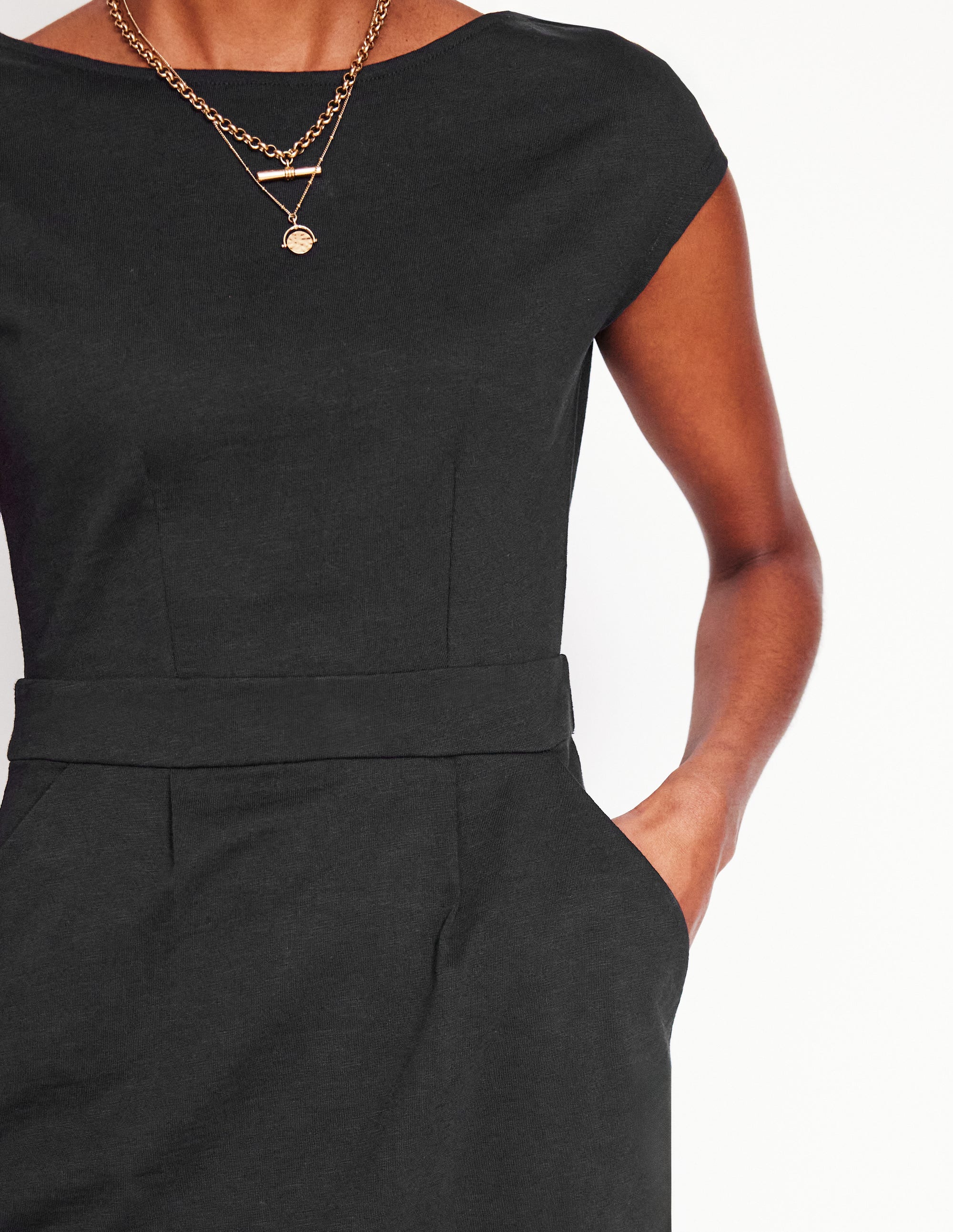 Florrie Jerseykleid-Schwarz - Image 2