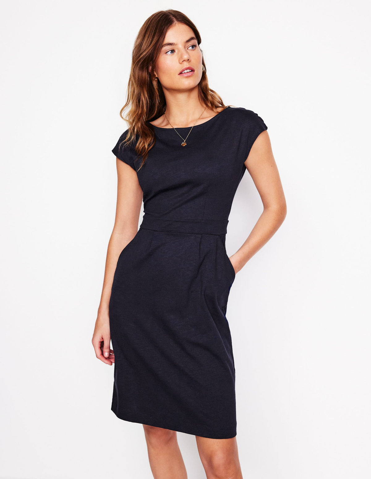 Florrie Jerseykleid-Aqua Marine Marl-1