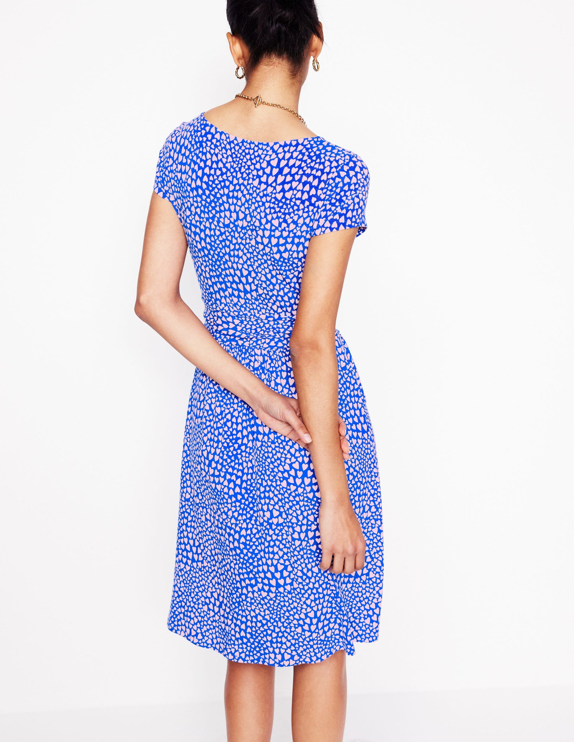 Amelie Jerseykleid-Galerie-Blau, Paisley-Herz-3