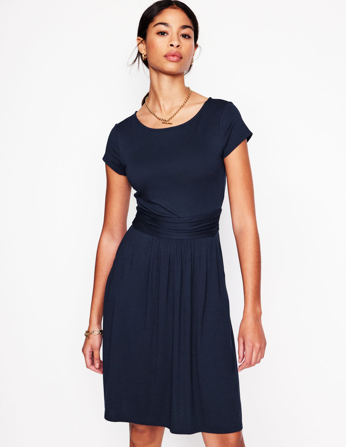 Amelie Jerseykleid-Marineblau-1