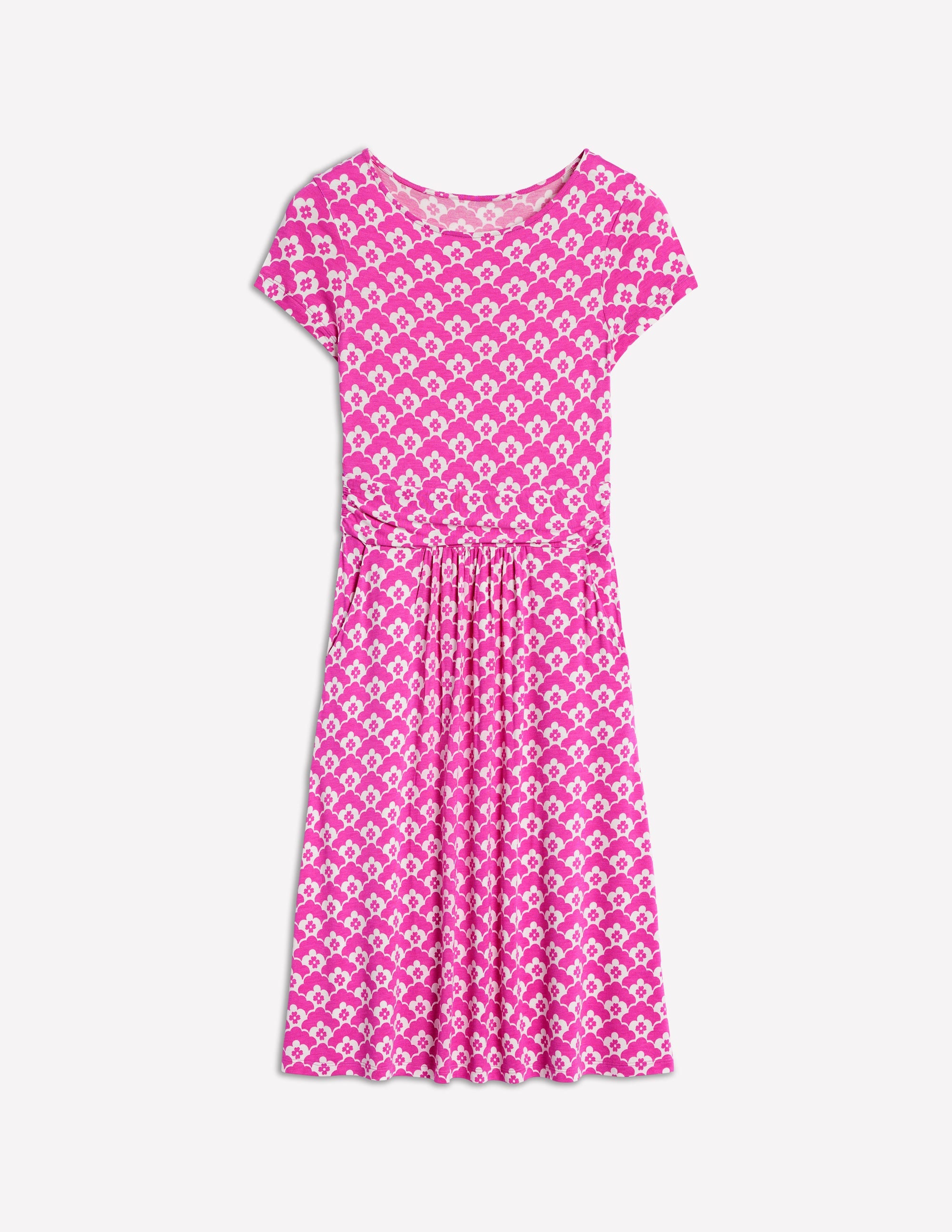 Amelie Jerseykleid-Prickelndes Pink, Wolkenterrasse - Image 5