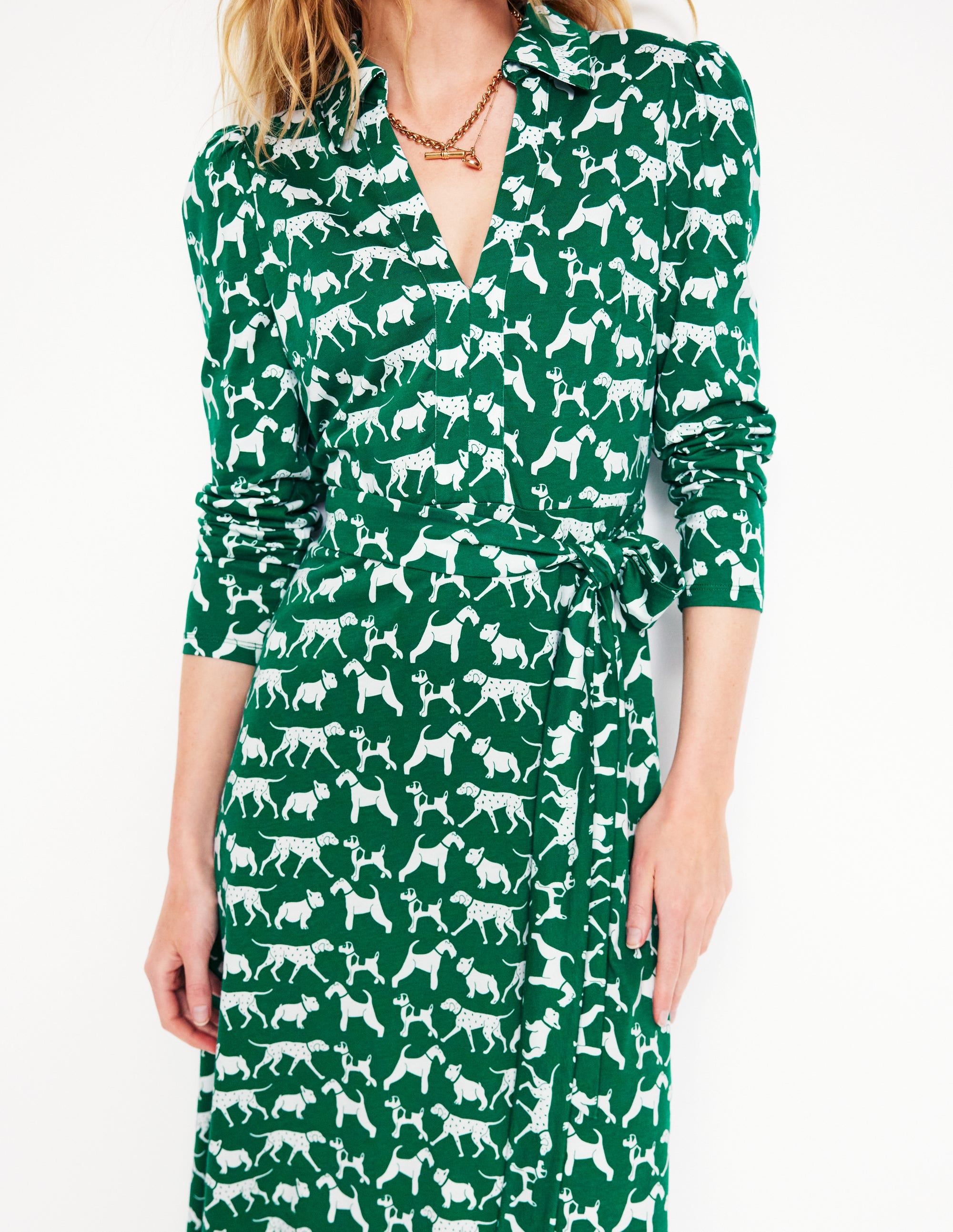 Imogen Jerseykleid mit Kragen-Gras, Janet und Freunde - Image 2