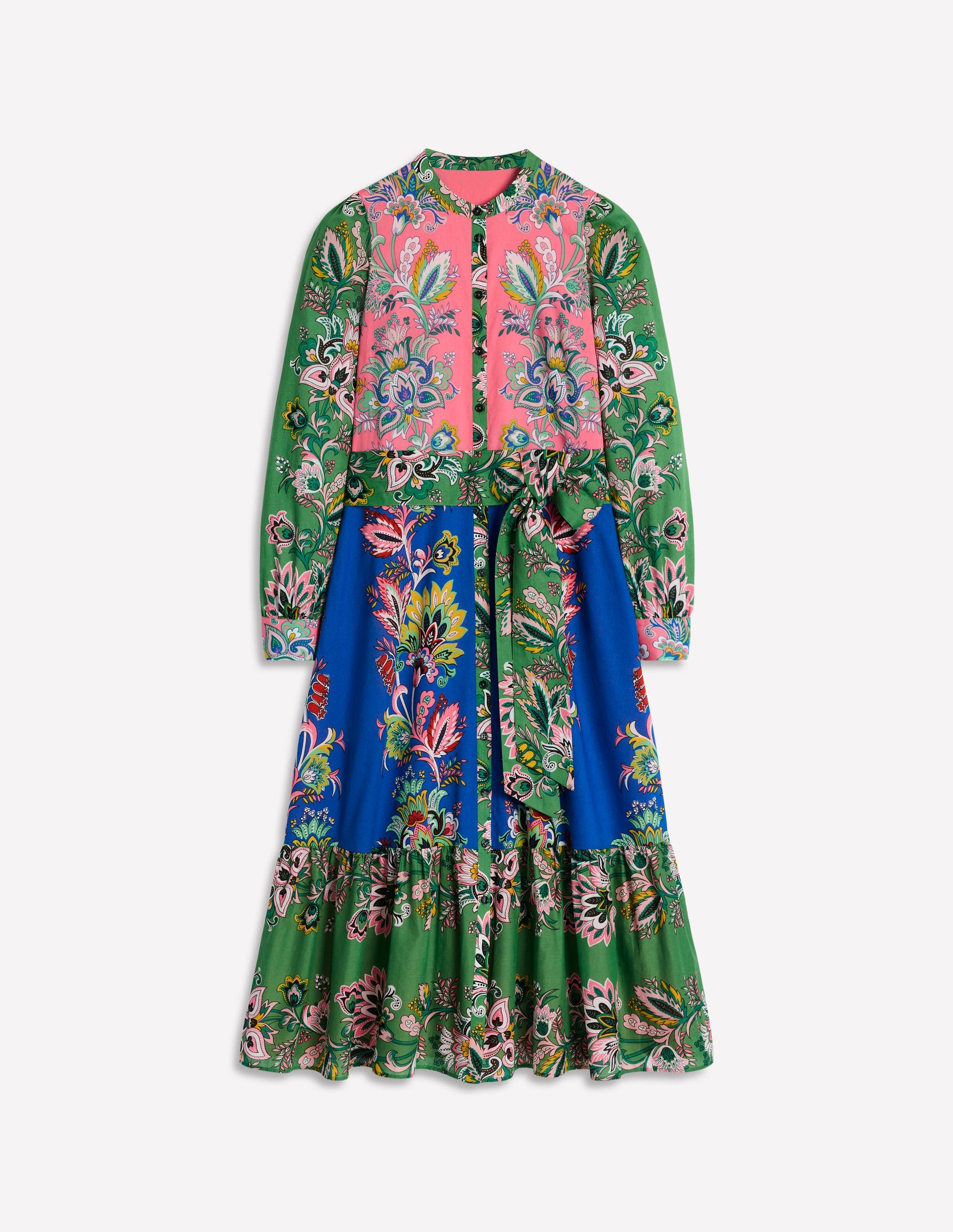 Mia Gestuftes Hemdblusenkleid-Bunt, Botanische Terrasse-9