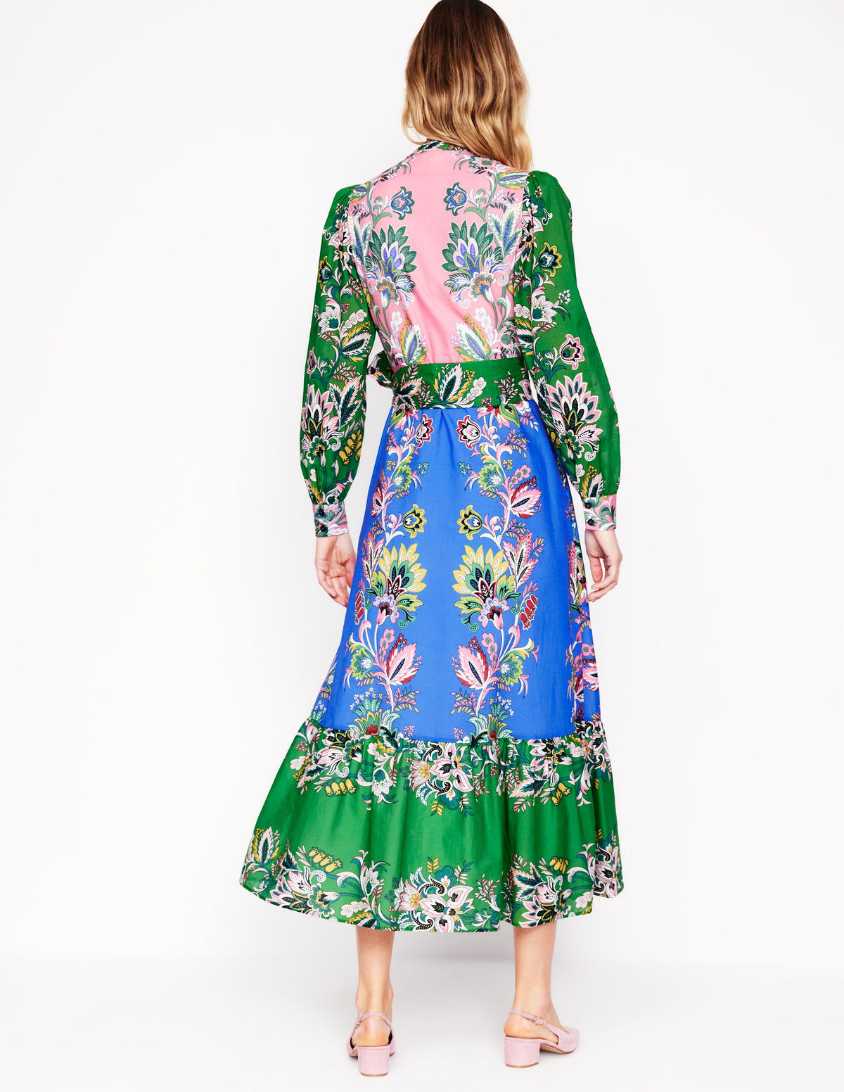 Mia Gestuftes Hemdblusenkleid-Bunt, Botanische Terrasse - Image 4