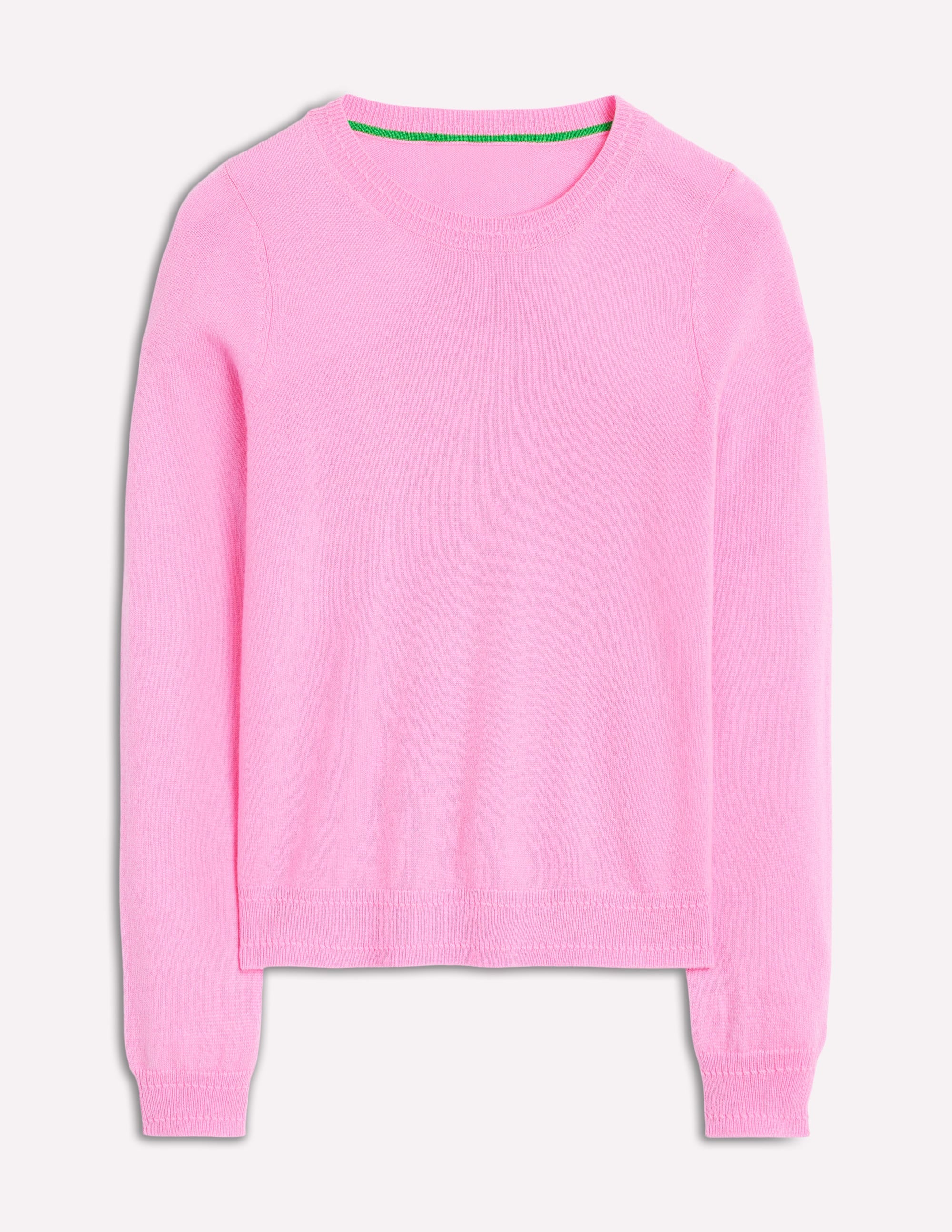 Eva Kaschmirpullover mit Rundhalsausschnitt-Wiesenrosa - Image 5