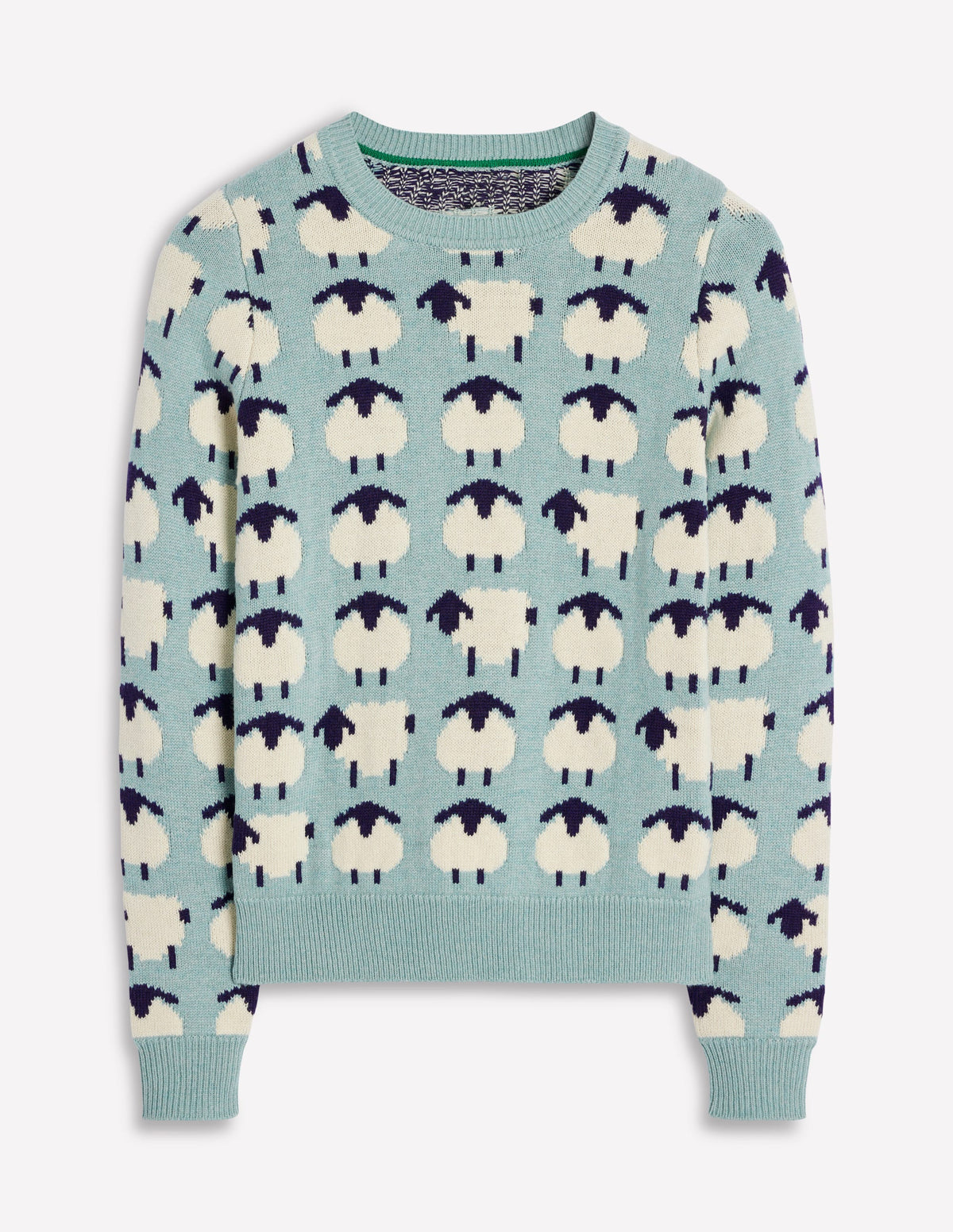 Heather Jacquard-Pullover-Seamist Blue, Schafe-6