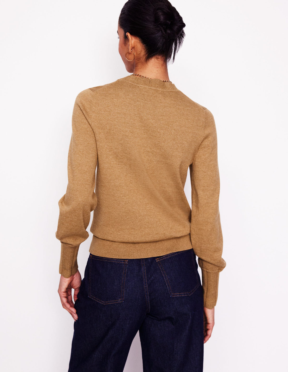 Pull Imi à détails festonnés-Feuille d'automne - Image 3