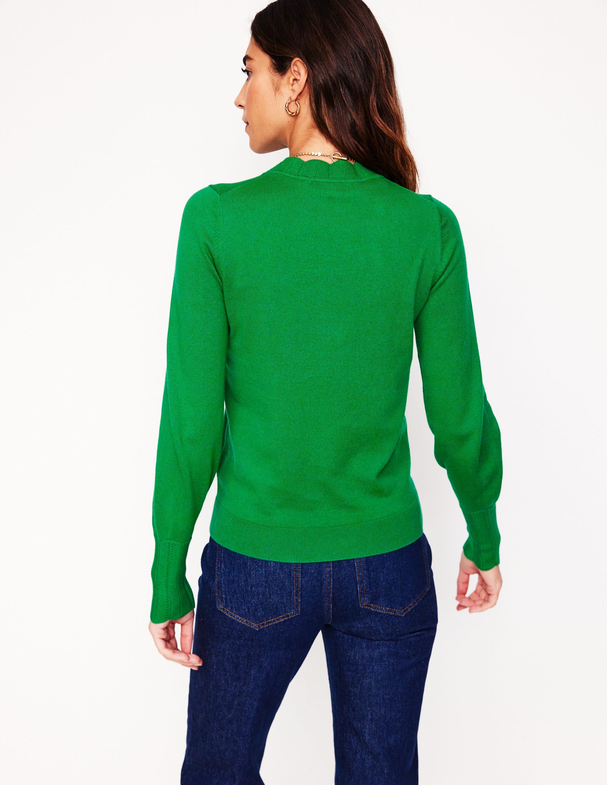 Imi Pullover mit Muschelsaum-Grünes Tamburin - Image 3