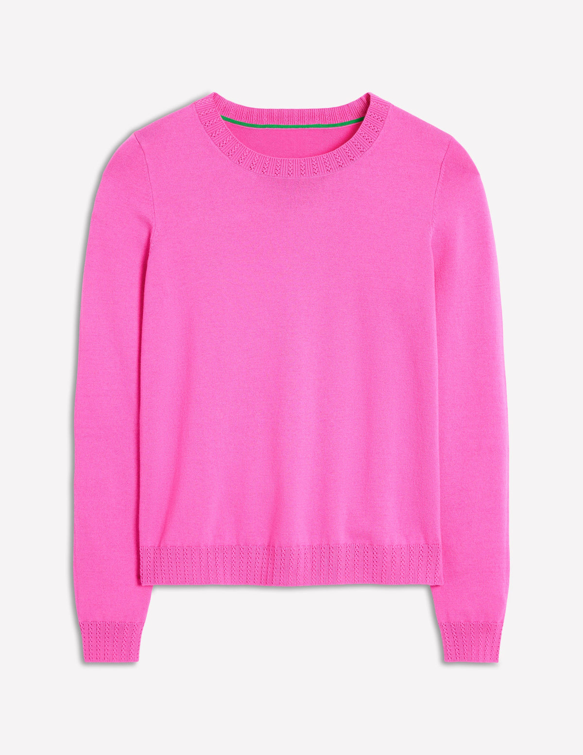 Emilia Baumwollpullover mit Rundhalsausschnitt-Rosa - Image 5