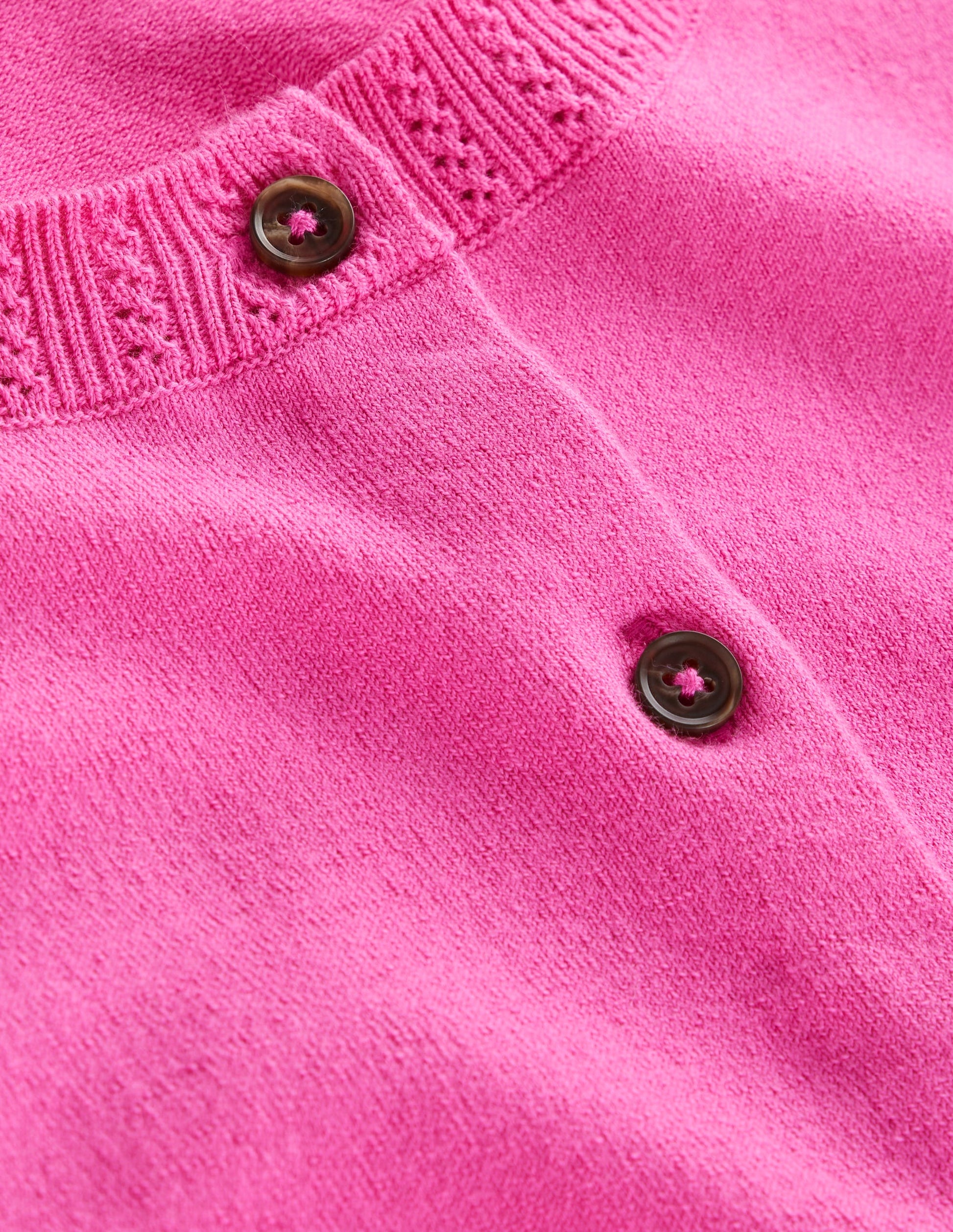 Emilia Baumwollstrickjacke mit Rundhalsausschnitt-Rosa-6
