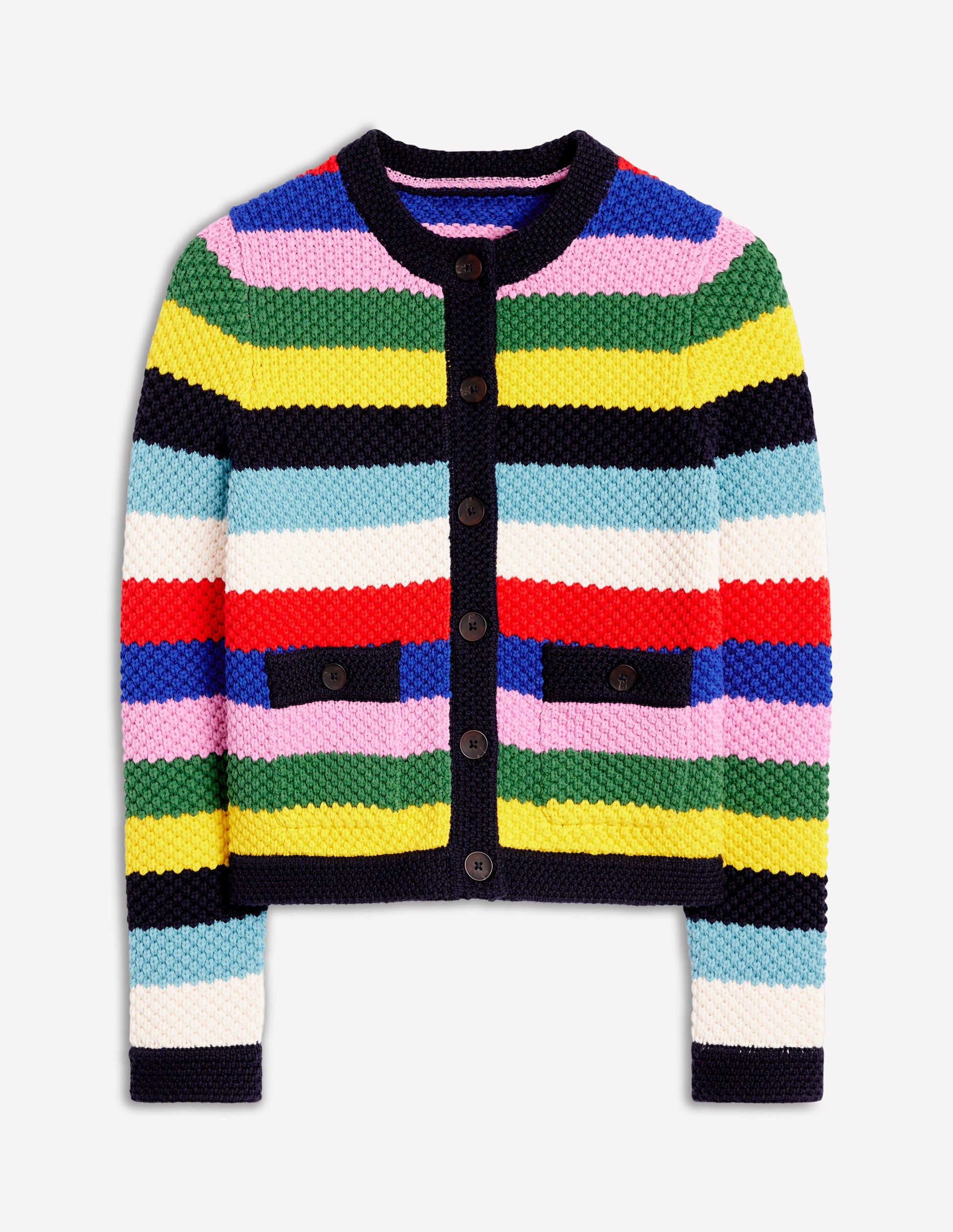 Libby Strickjacke-Mohnblumenrot, Blau Bunt-8