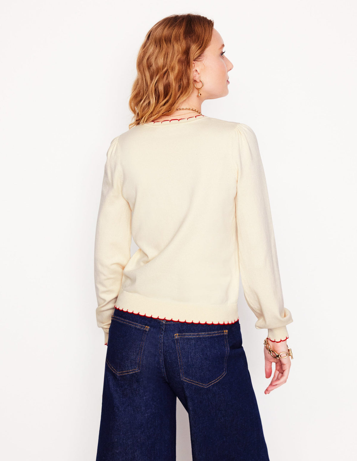 Pru Pullover mit Muschelsaum-Warmes Naturweiß-3