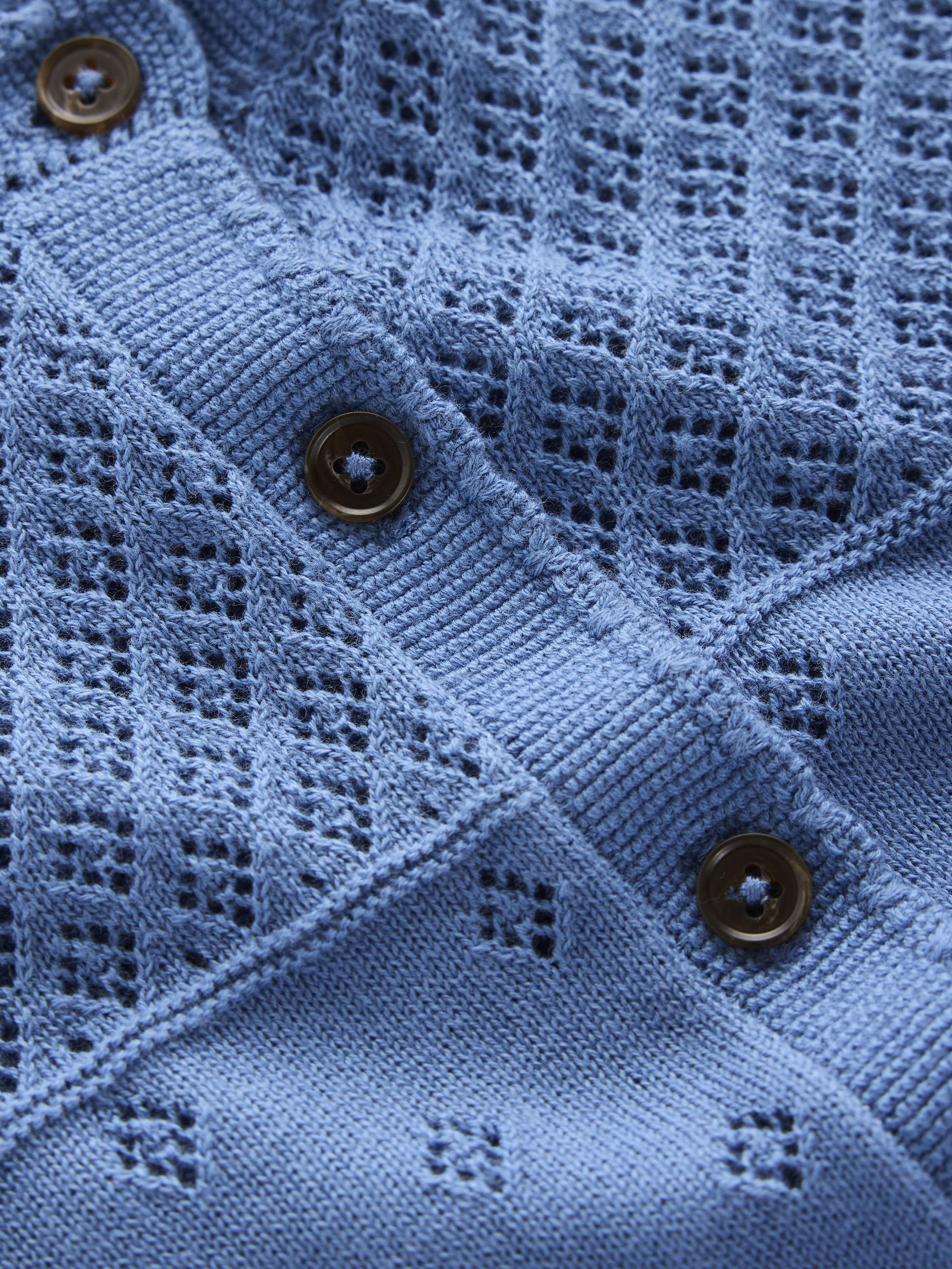 Rosalie Pointelle-Strickjacke-Blue River Blau-6