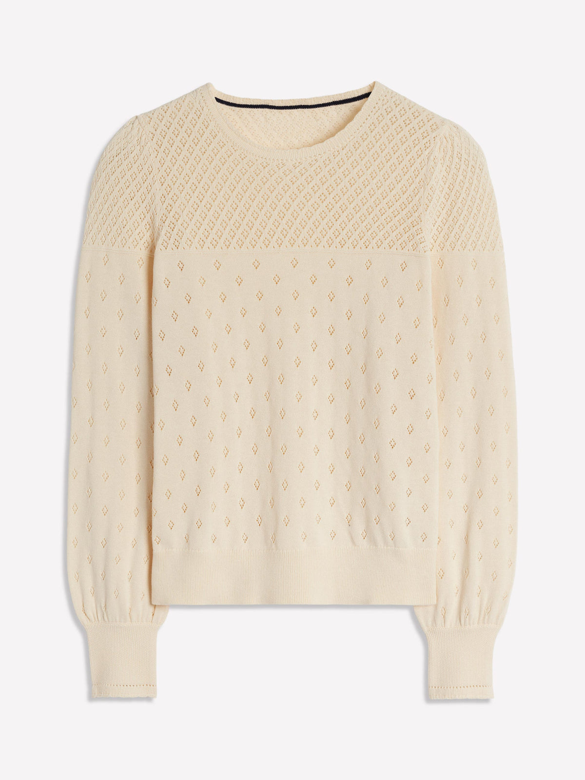 Rosalie Pointelle-Pullover-Warmes Naturweiß - Image 5