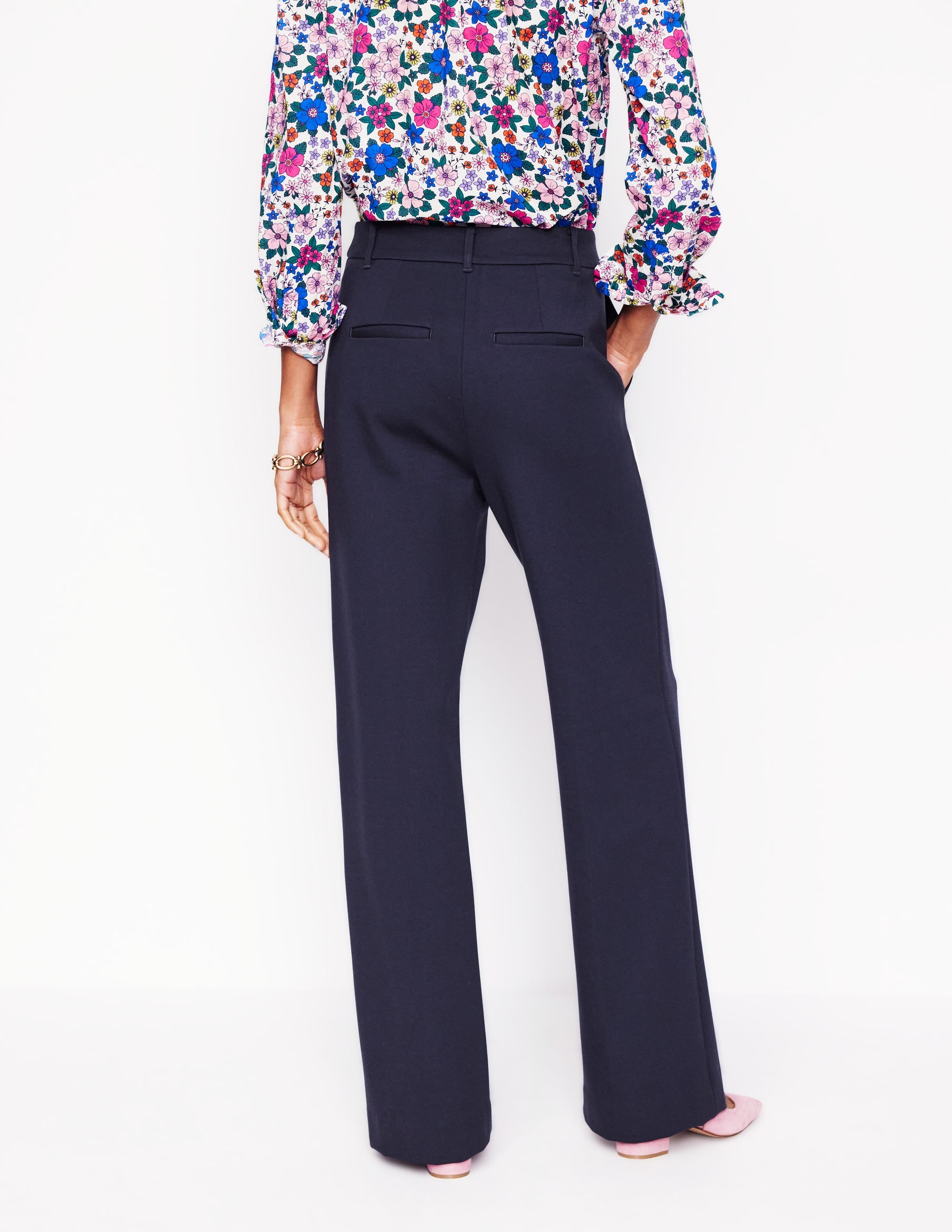 Westbourne Ponté-Hose-Aqua Marine Marl - Image 2