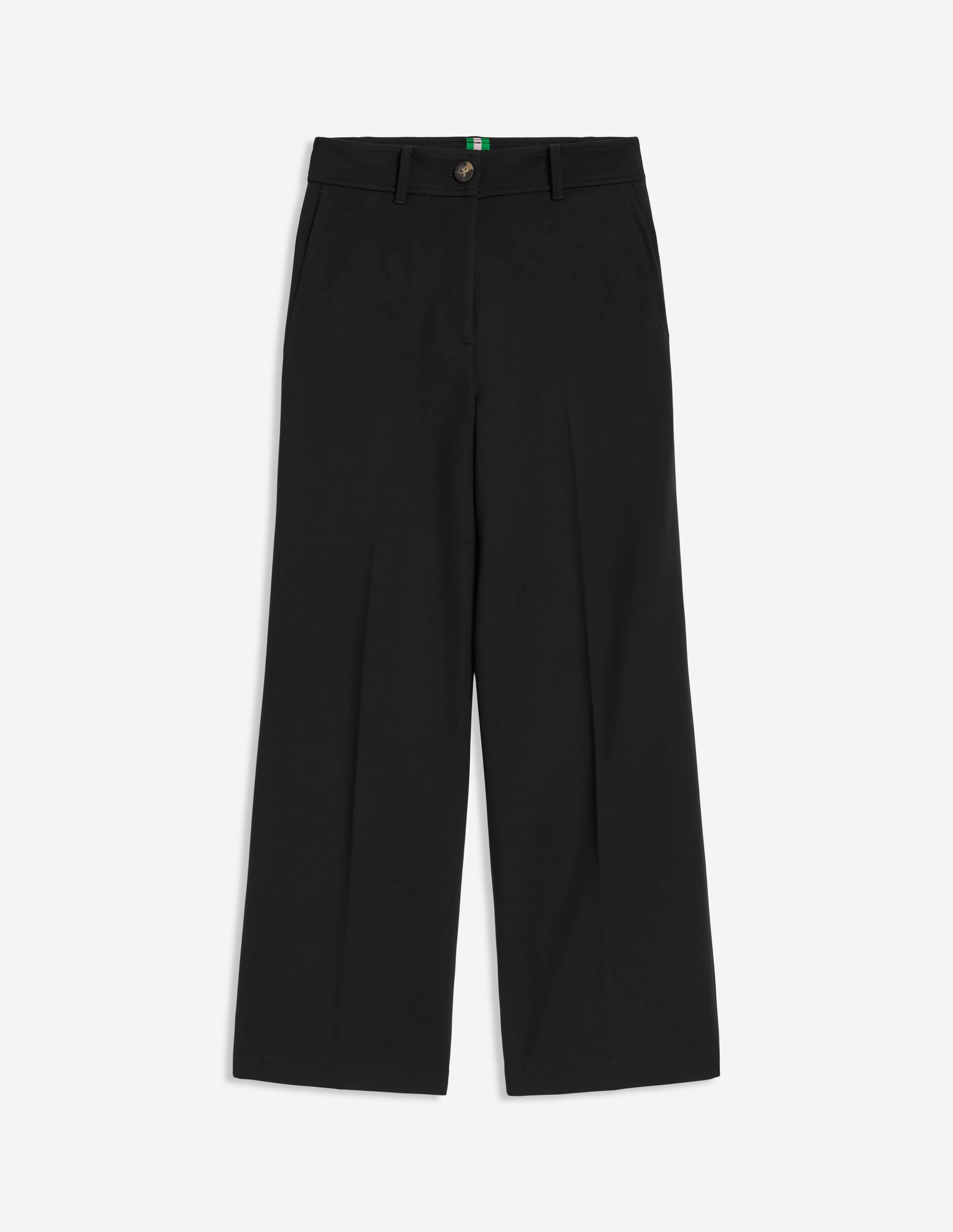Verkürzte Ponte-Hose-Schwarz - Image 6