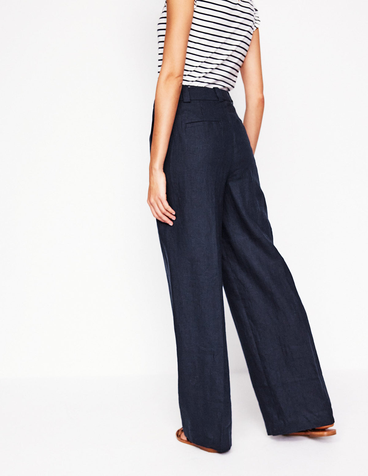 Westbourne Leinenhose-Marineblaue-2