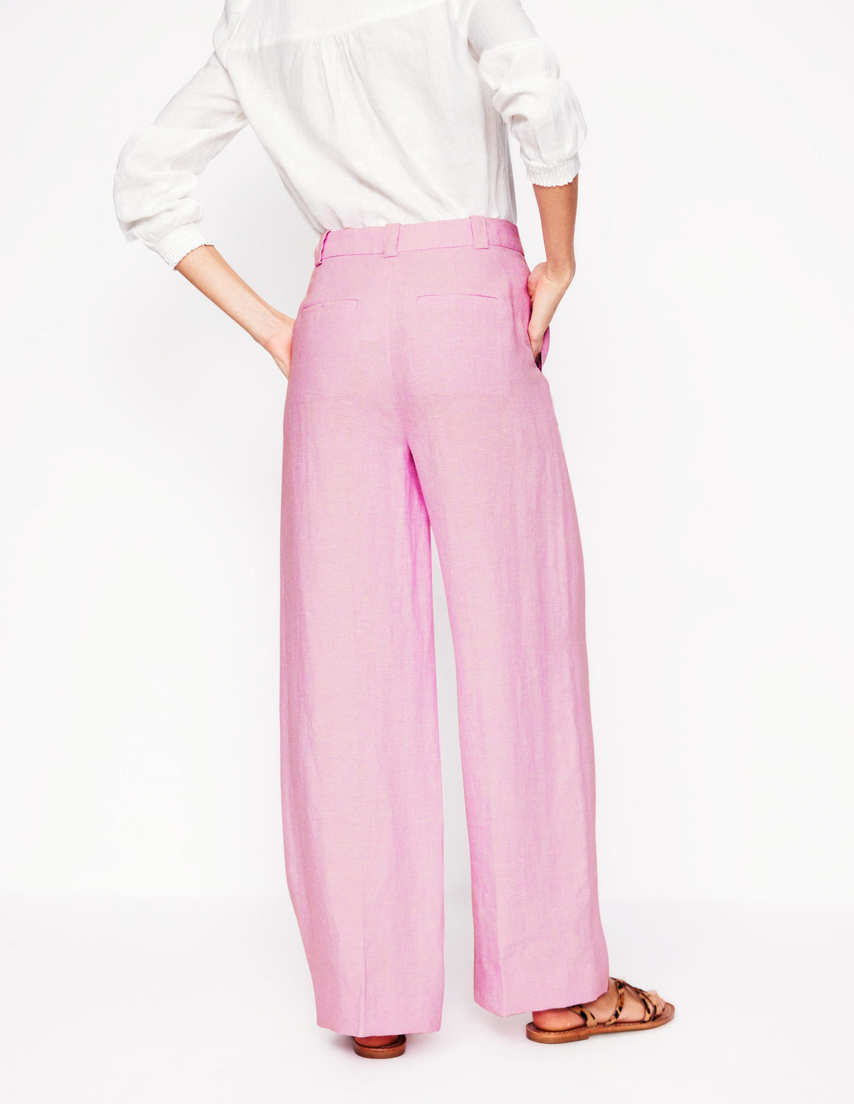 Westbourne Leinenhose-Wiesenrosa Chambray-2