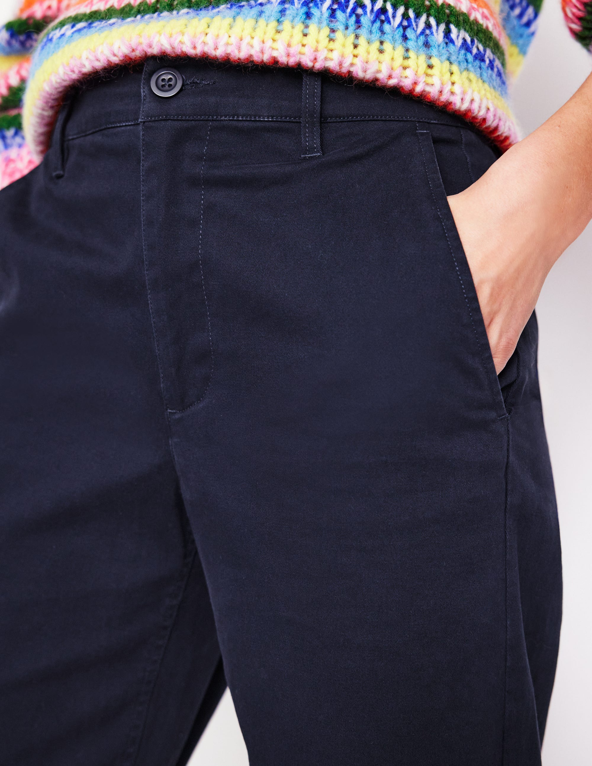 Barnsbury Chinohose-Aqua Marine Marl - Image 2