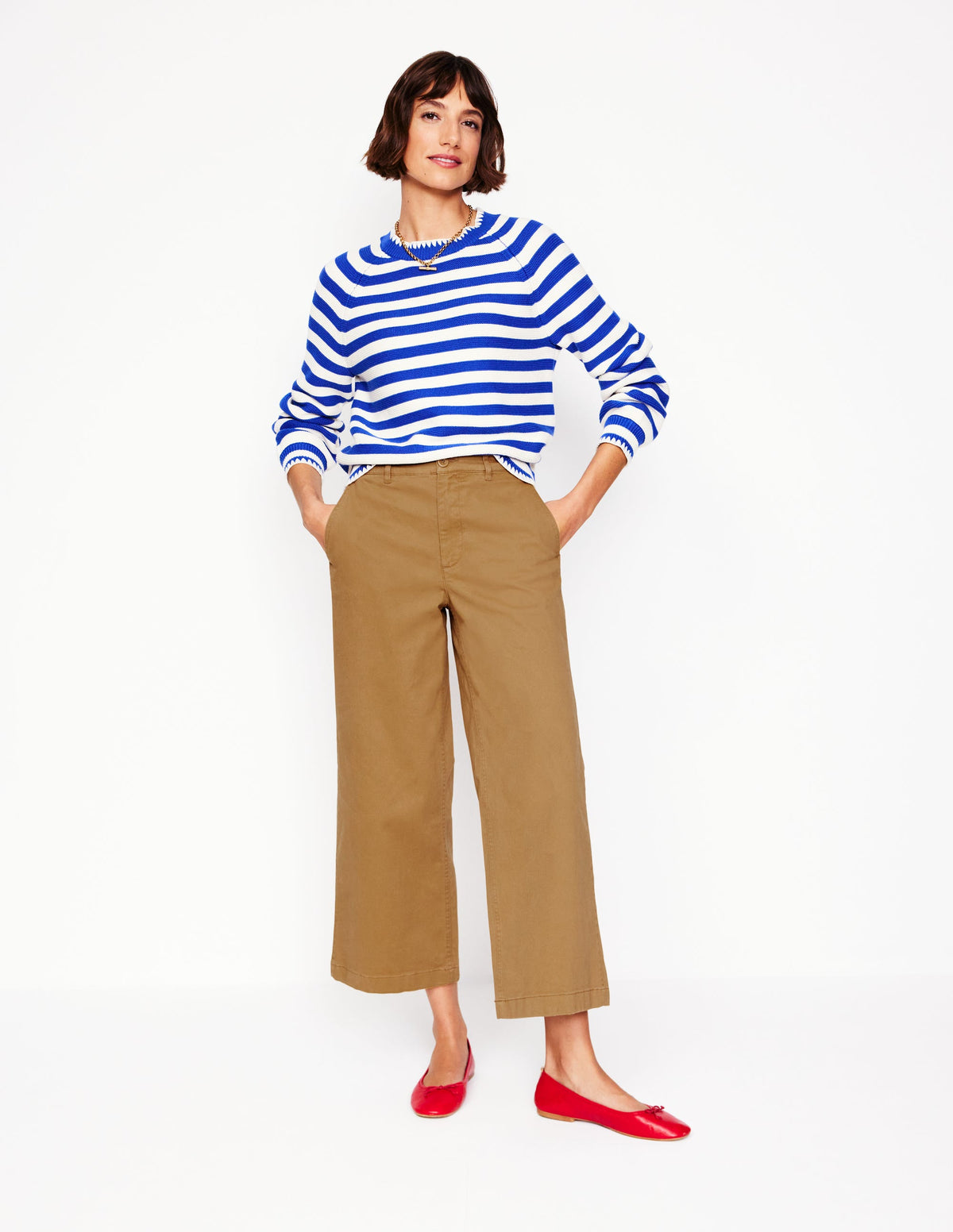 Pantacourt chino Barnsbury-Marron noisette-1