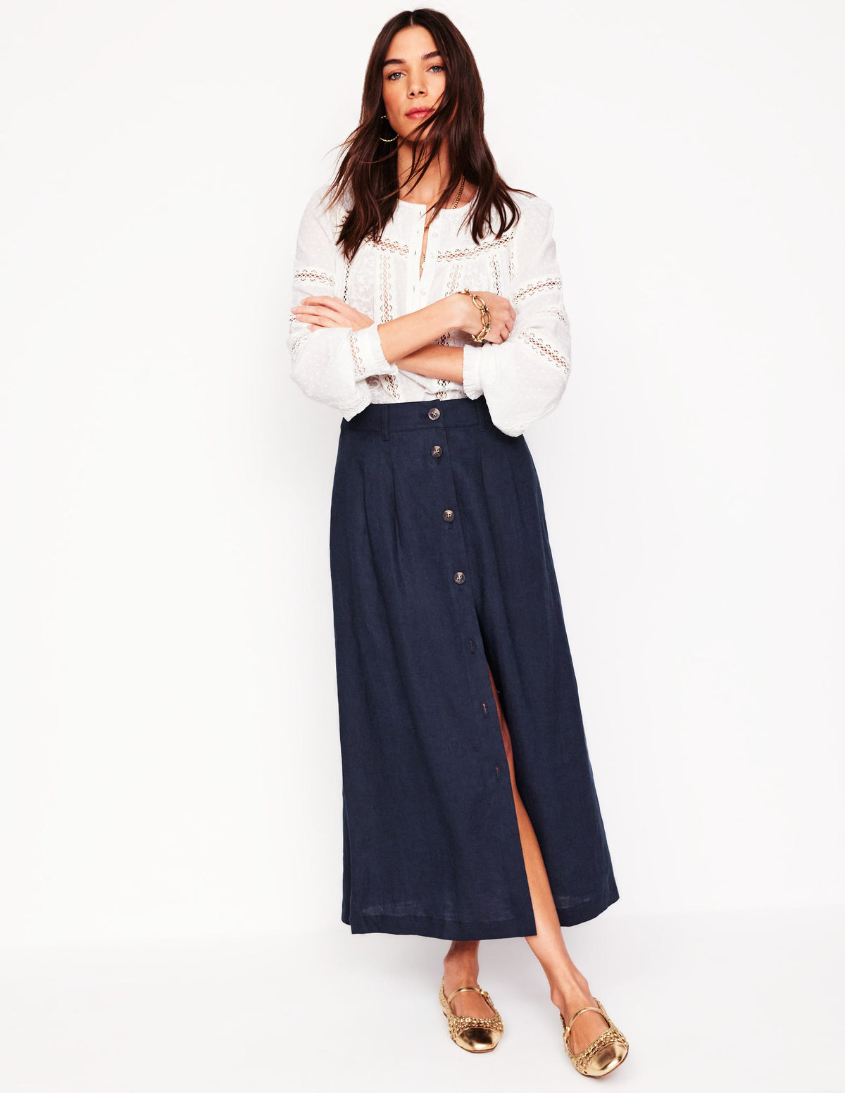 Thomasina Leinen-Midirock-Aqua Marine Marl - Image 1