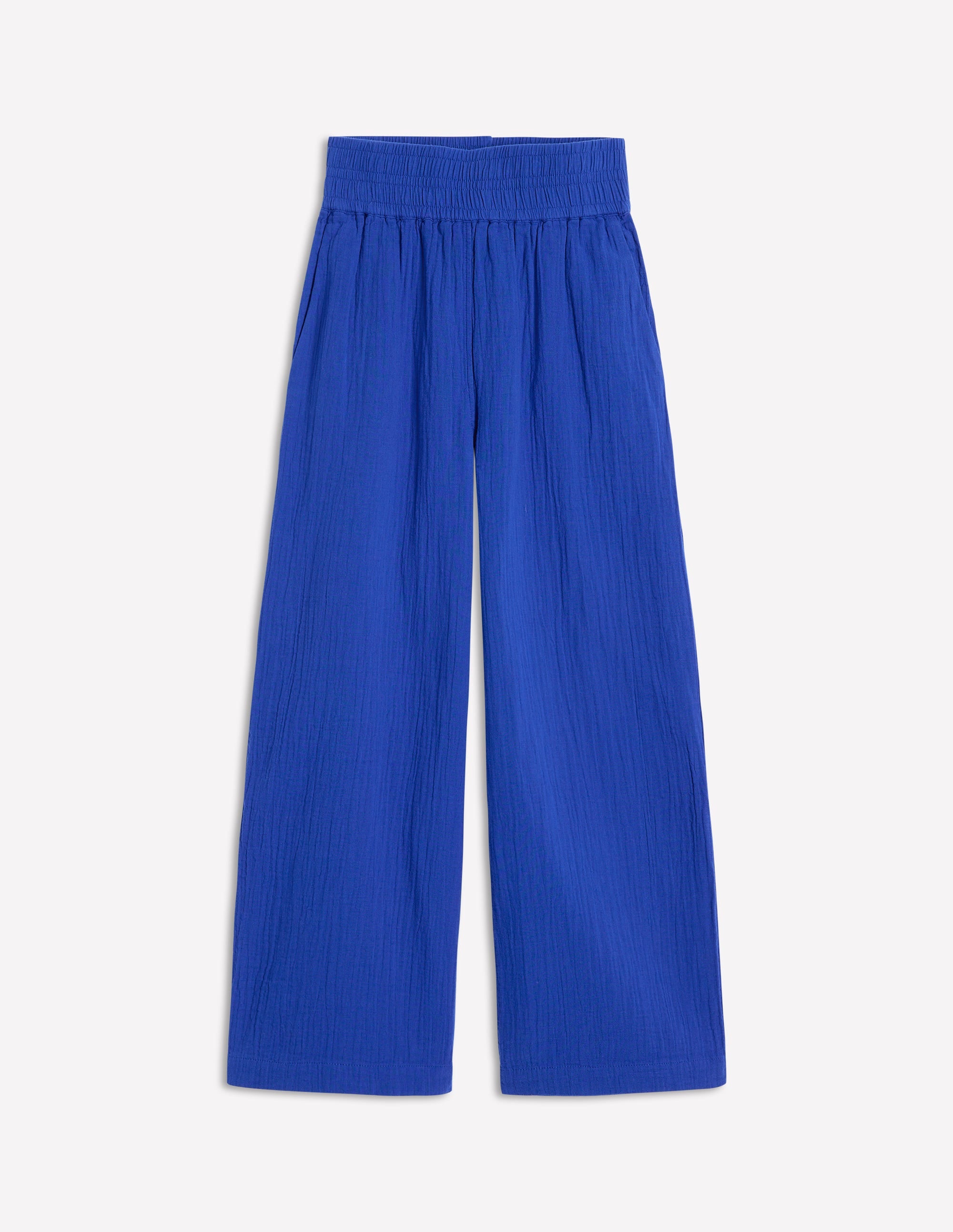 Verkürzte Doppeltuch-Hose-Leuchtendes Blau - Image 5