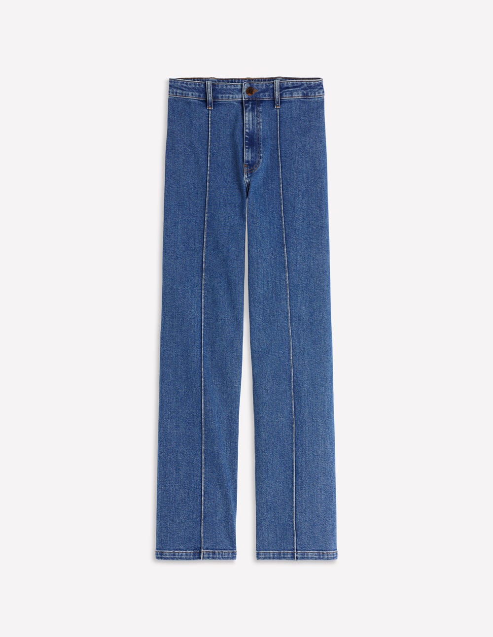 Jeans mit Biesen und geradem, weitem Bein-Medium Vintage-6