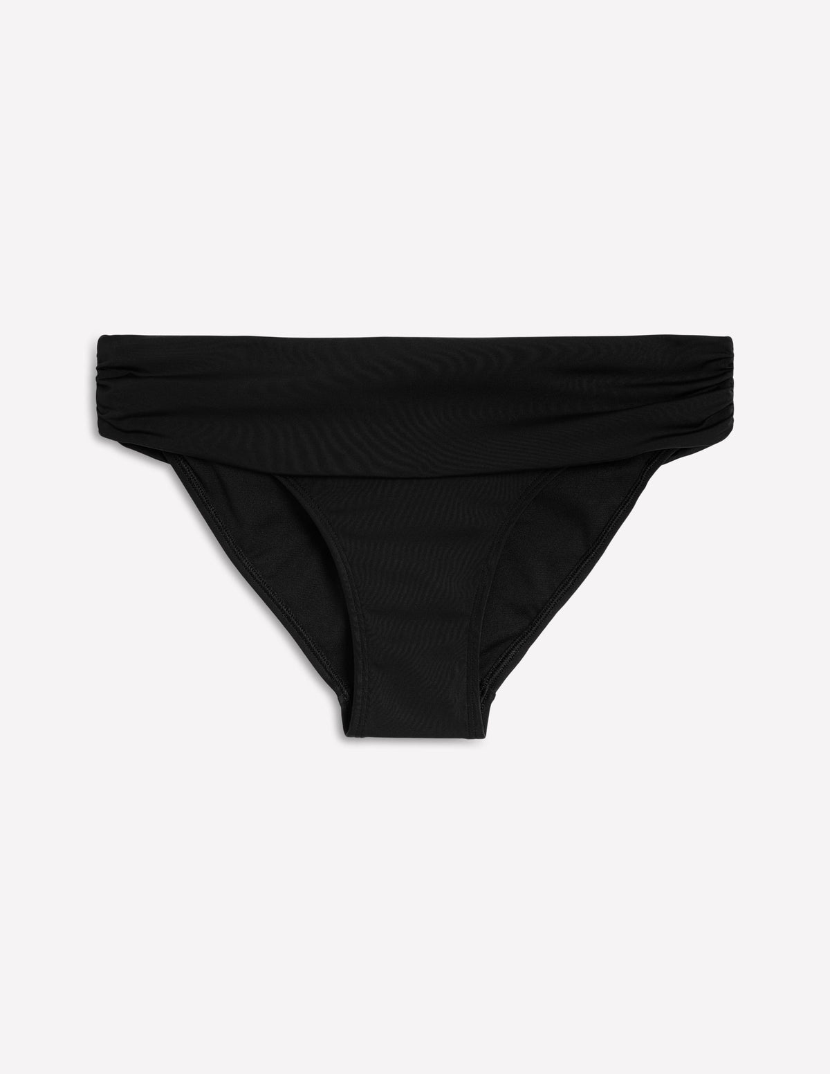 Bas de bikini intemporel à revers-Noir-5