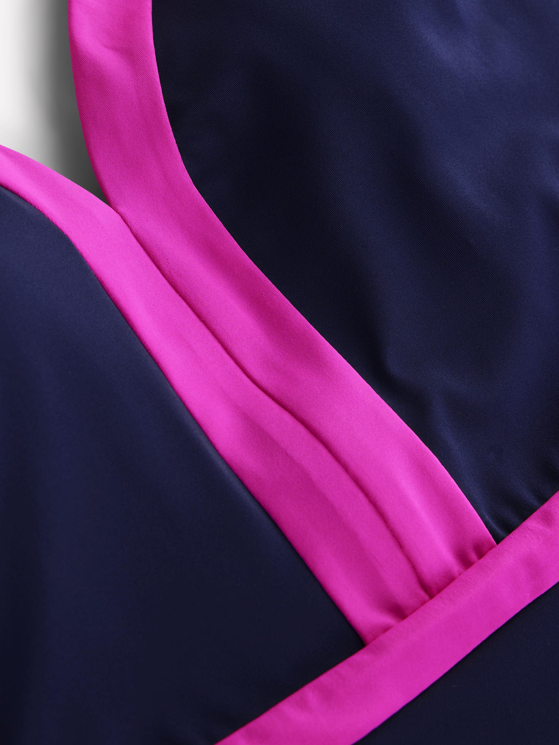 Ios V Panel Swimsuit-Navy, Pink-6