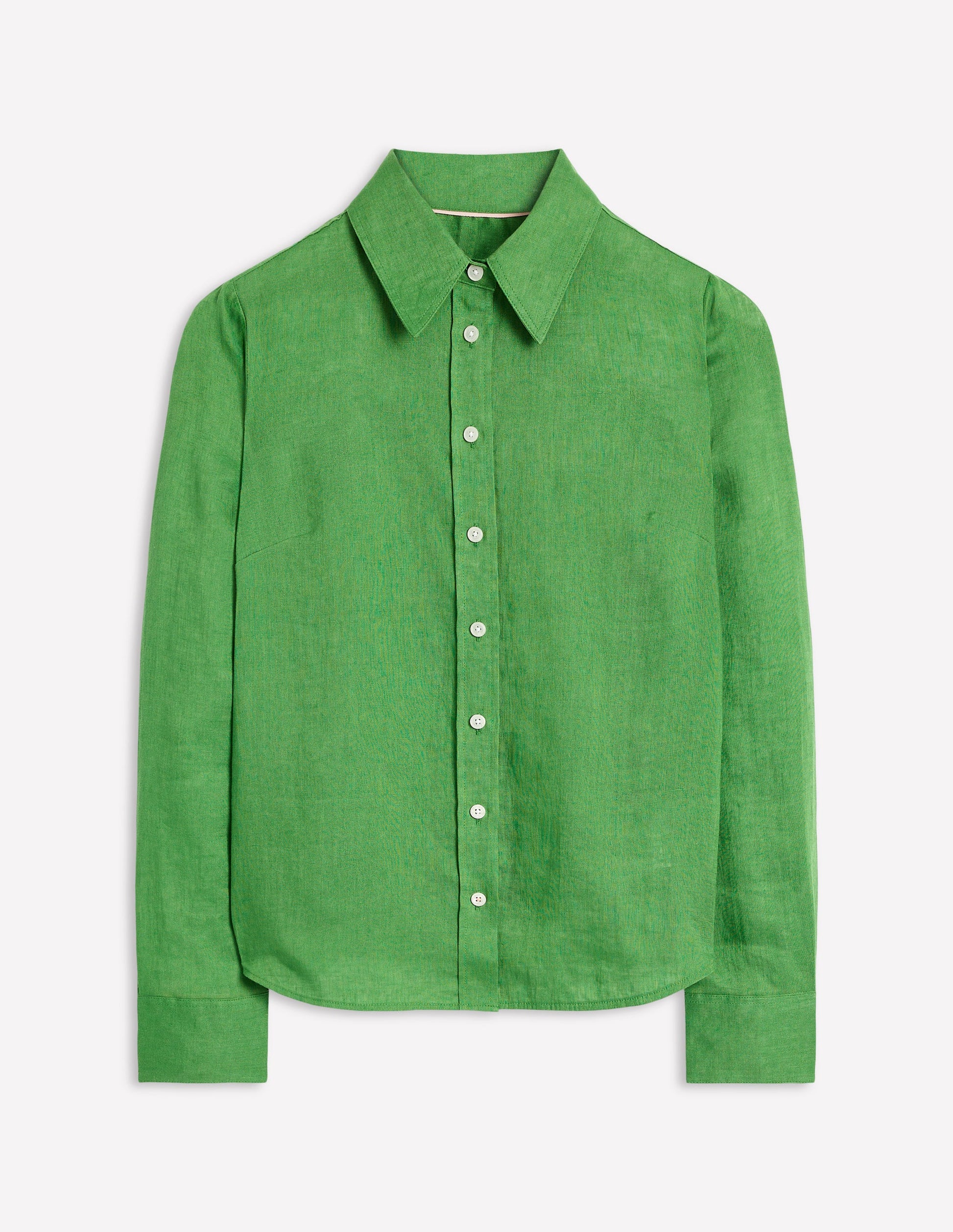 Sienna Linen Shirt-Paradise Green-6