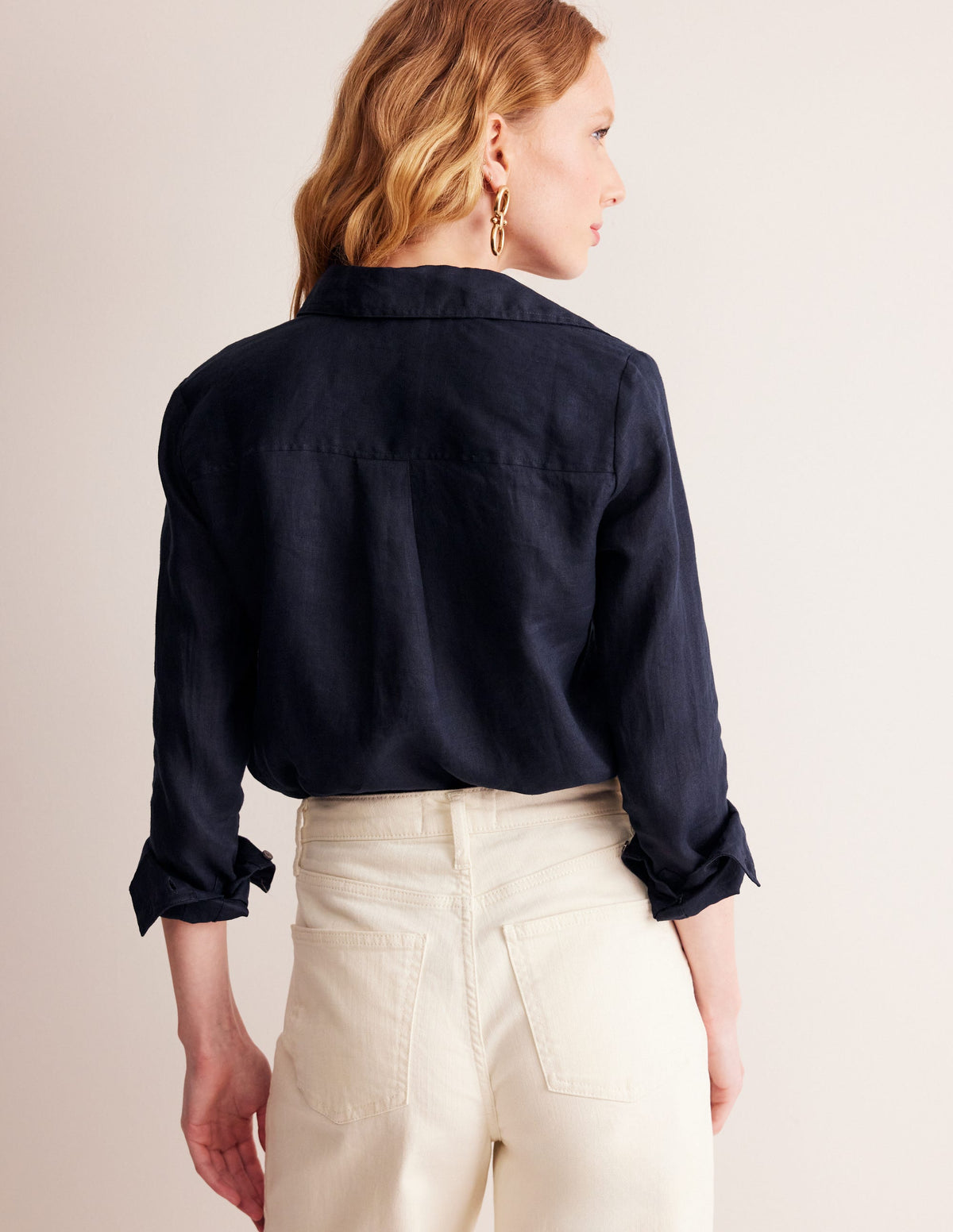 Sienna Leinenhemd-Aqua Marine Marl - Image 3