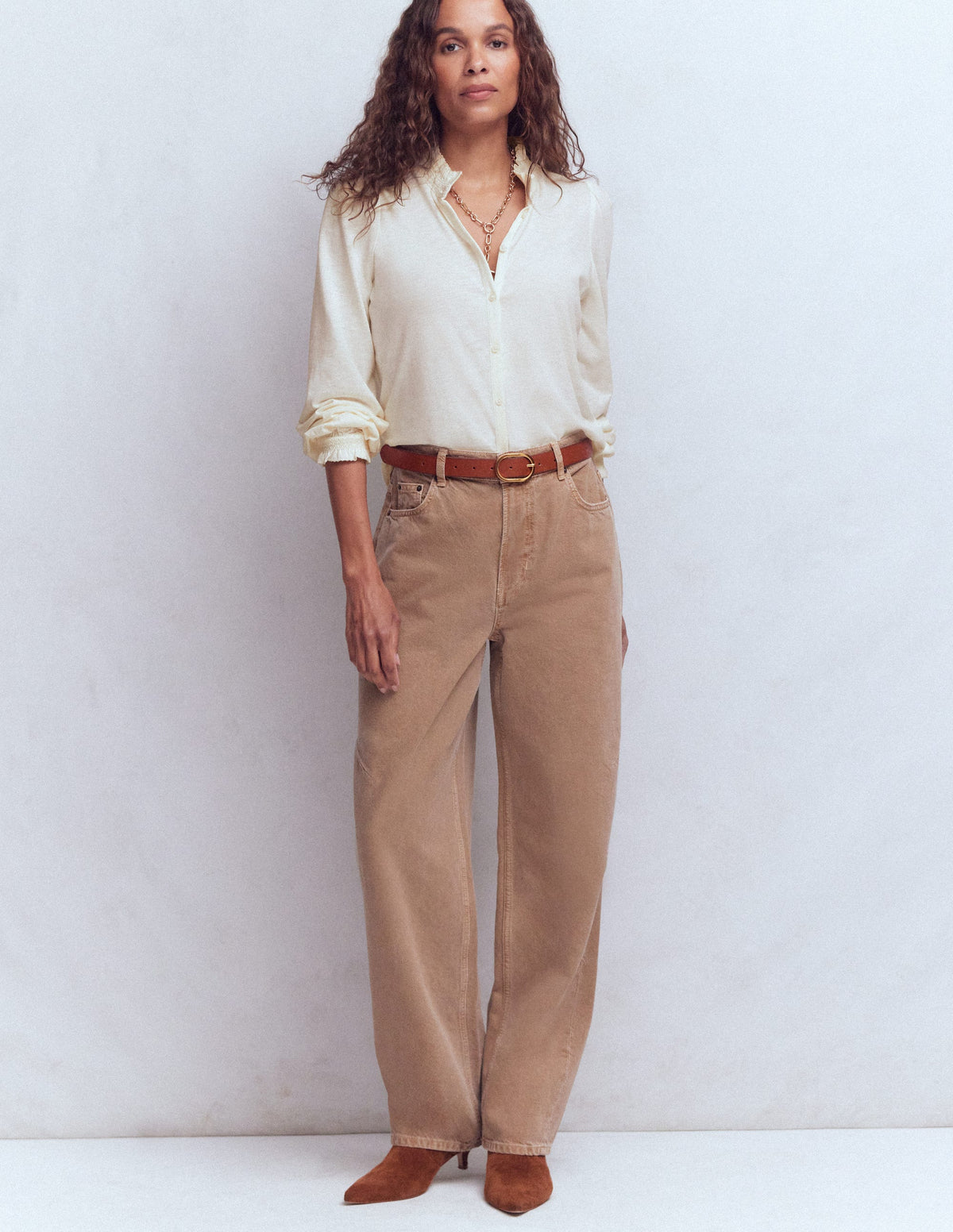Effie Hemd mit gesmokten Details-Naturweiß - Image 4