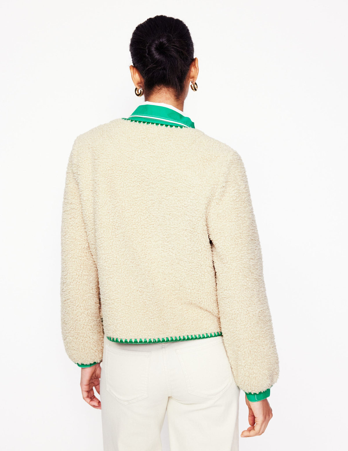 Highbury Freizeitjacke-Beige Teddyfell - Image 3