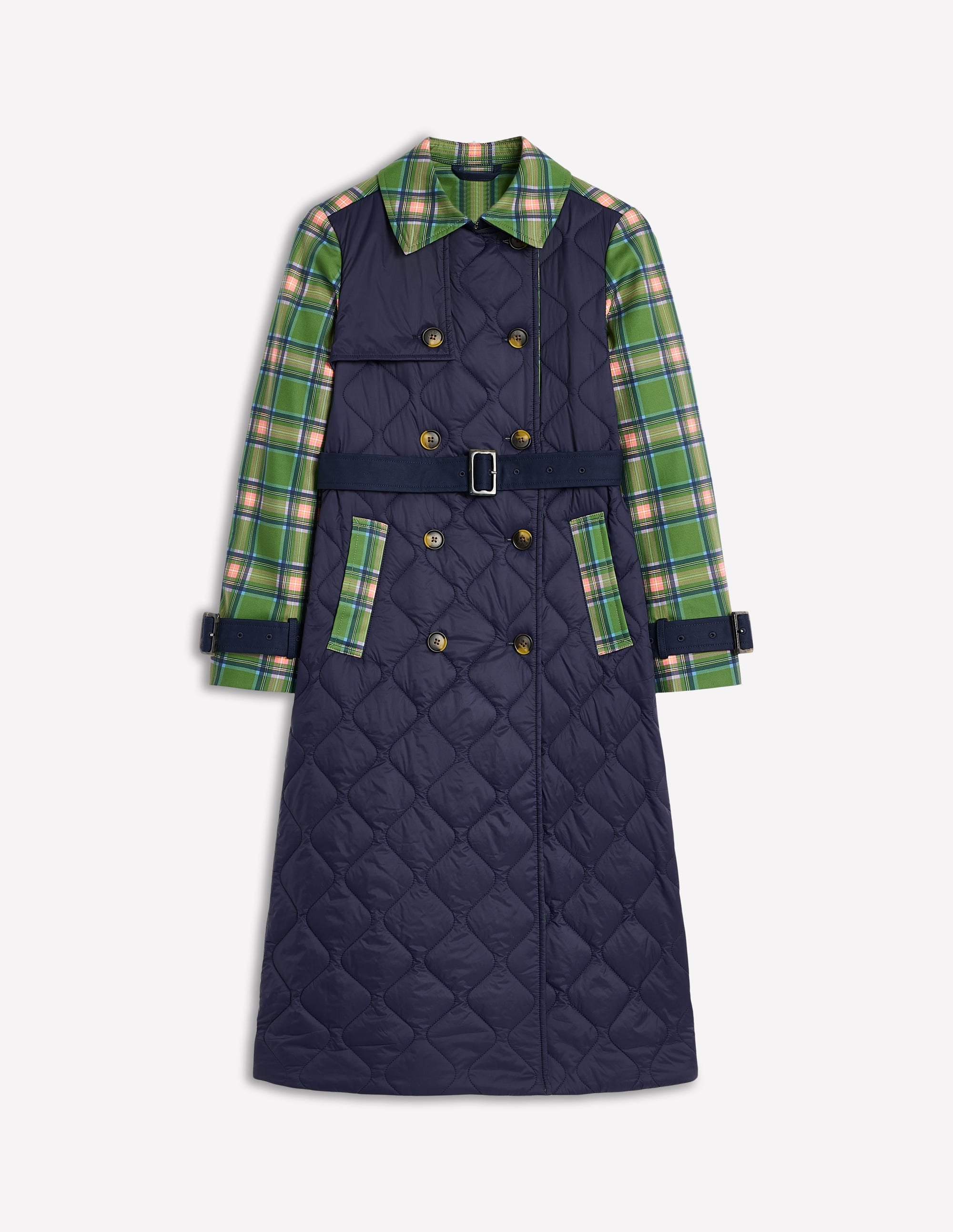 Gesteppter Trenchcoat-Marineblaue - Image 5