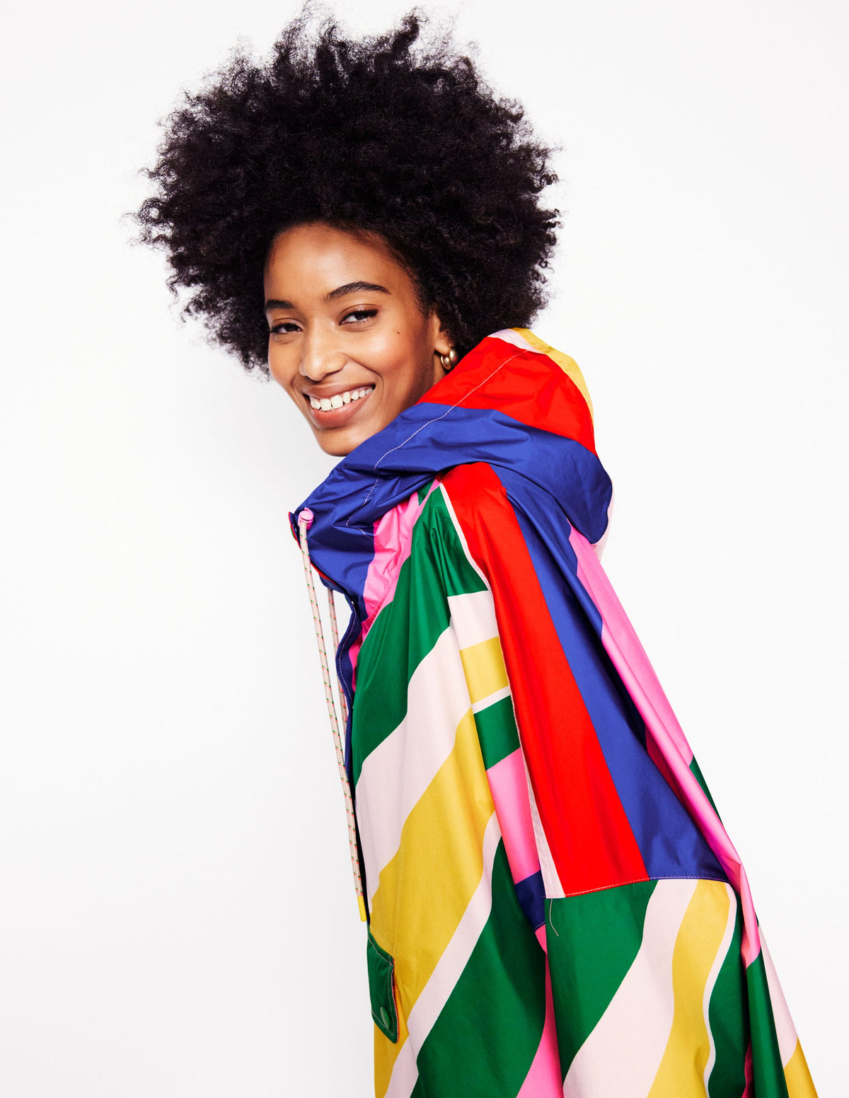 Verstaubare Regenjacke-Regenbogendesign-5