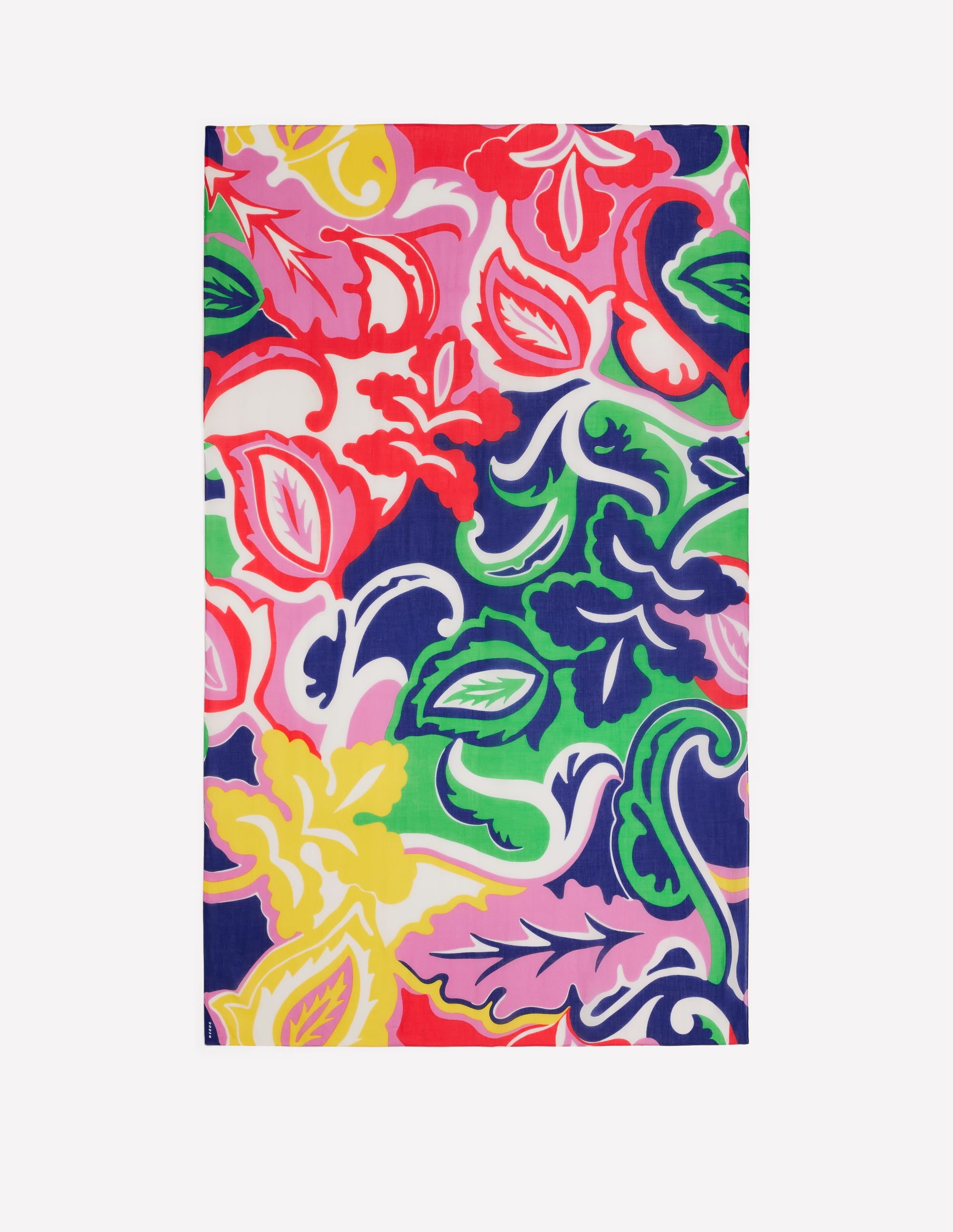 Sarong-Schal mit Muster-Bunt, Laubwirbel - Image 2