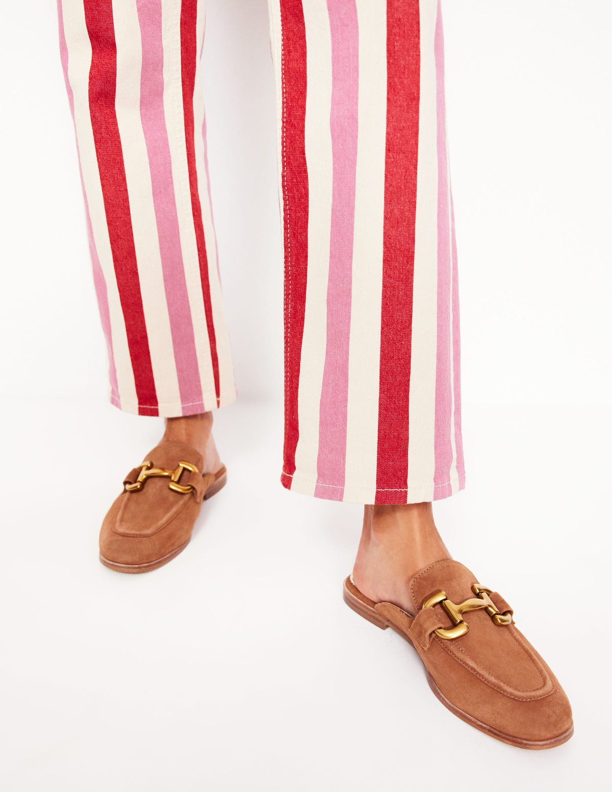 Iris Pantoletten-Loafer mit Trensendetail-Hellbraun - Image 2