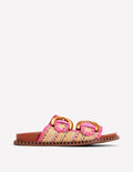 Alberta Sandalen mit Fußbett-Naturbelassen/Bunt