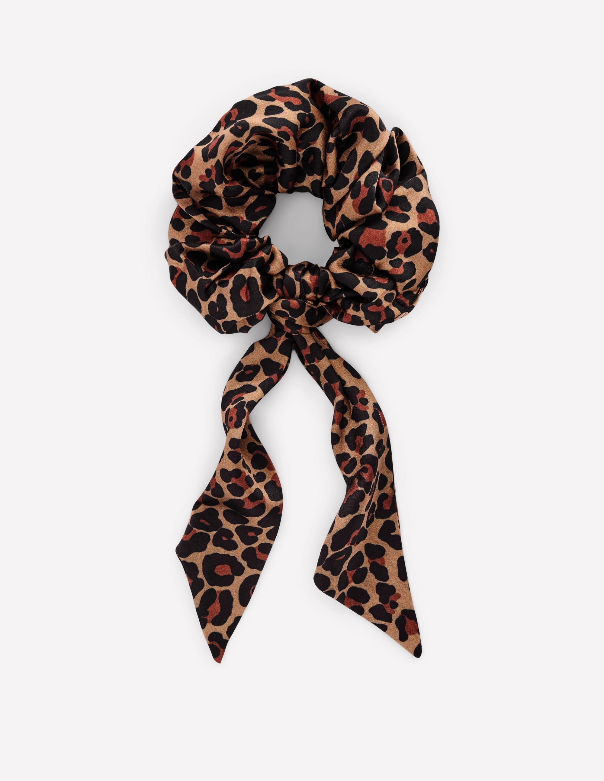 Scrunchie mit Schärpe-Mohair, Leopardenmuster - Image 1