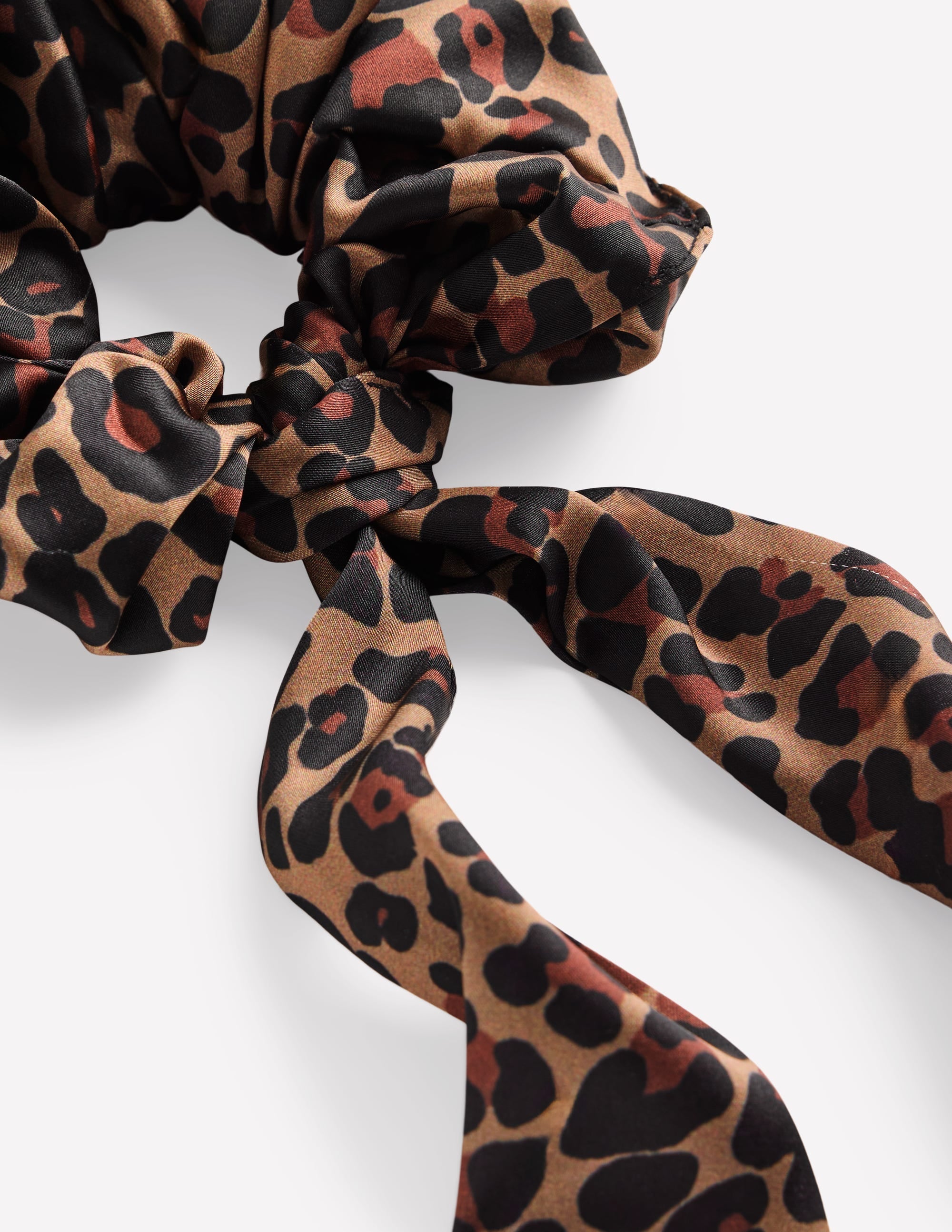 Scrunchie mit Schärpe-Mohair, Leopardenmuster - Image 3