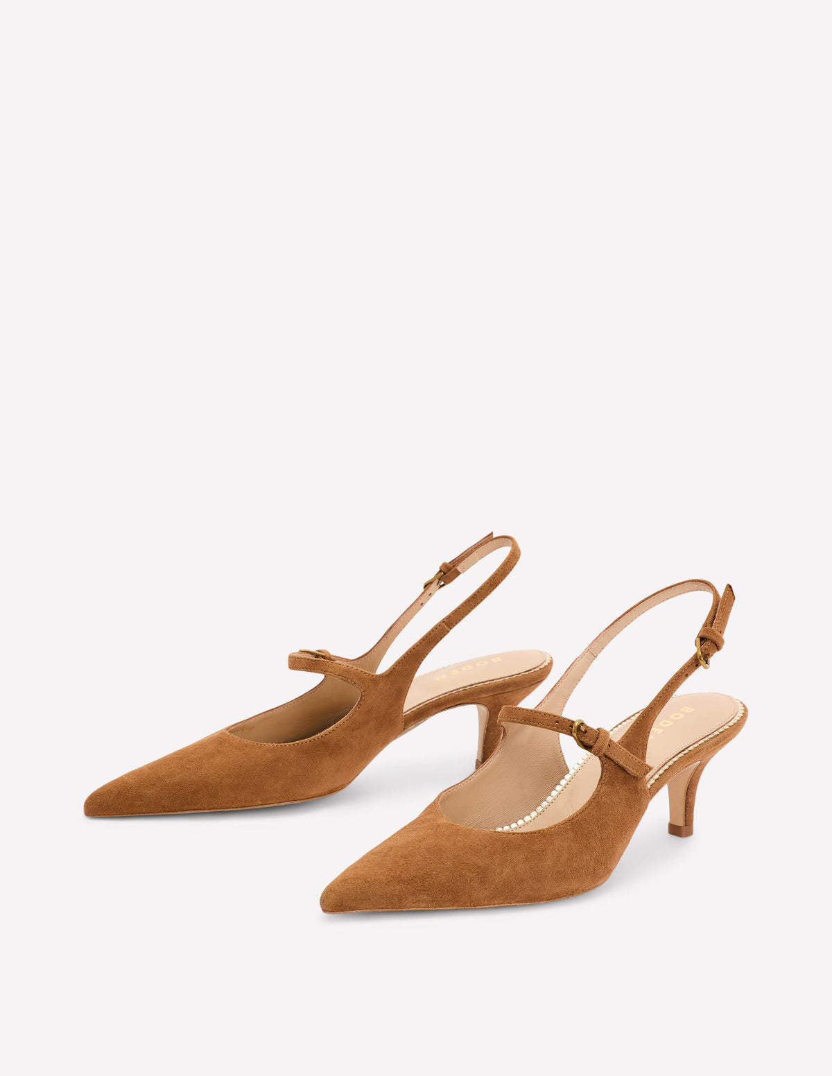 Mary Janes mit Slingback-Absatz-Hellbraun - Image 2