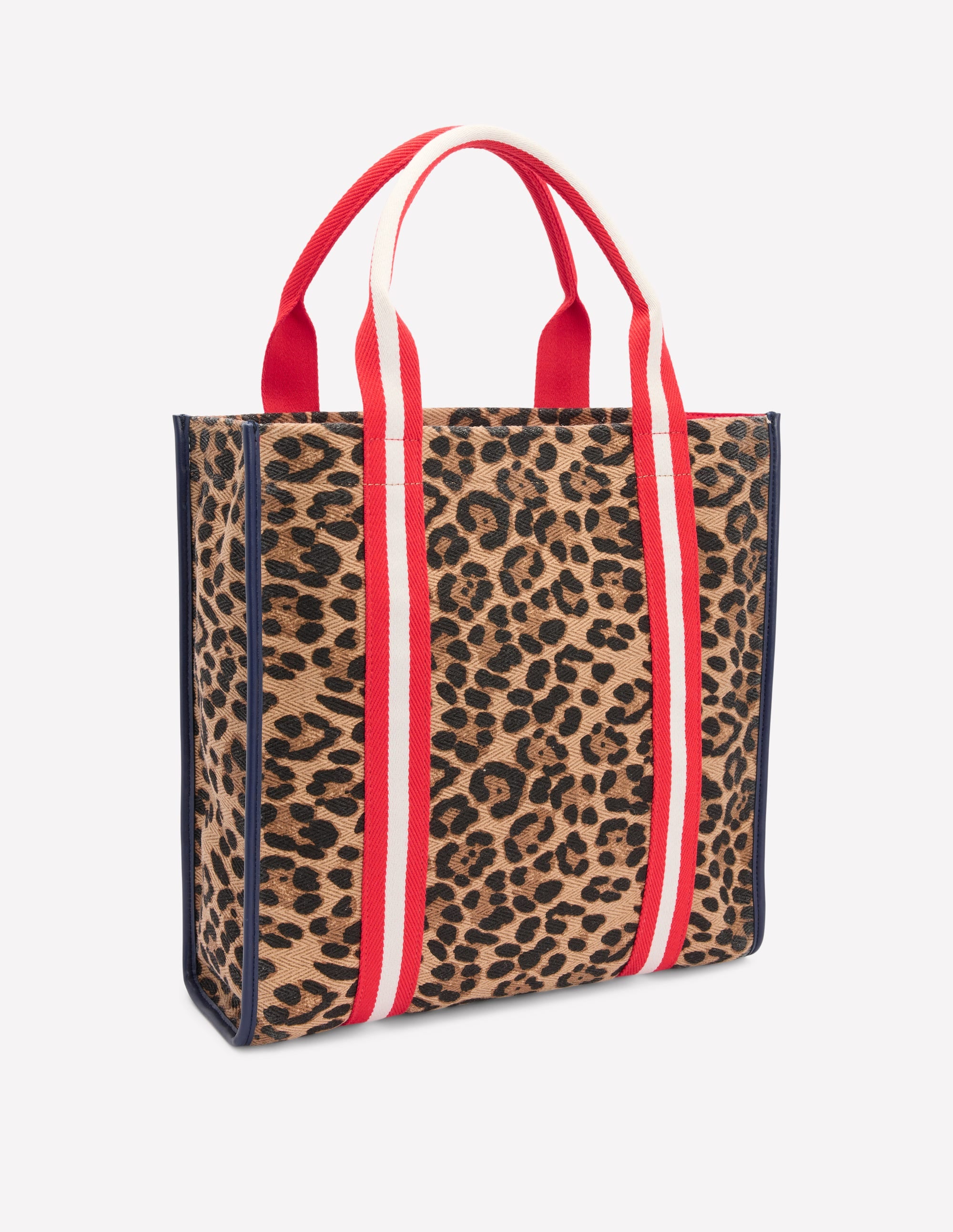 Sac cabas en toile-Cœurs folk rouge rockabilly - Image 3