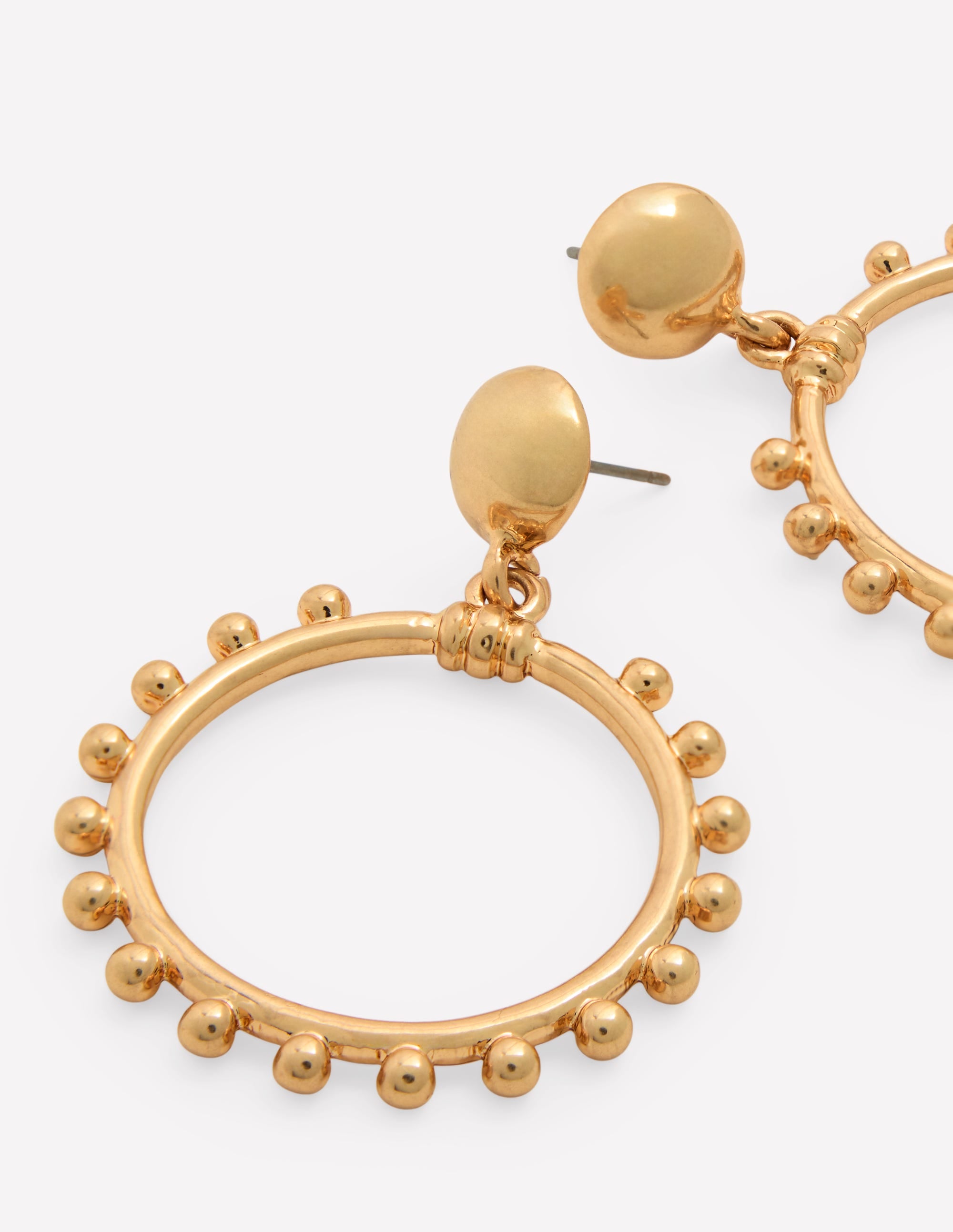 Boucles d'oreilles circulaires-Doré - Image 3