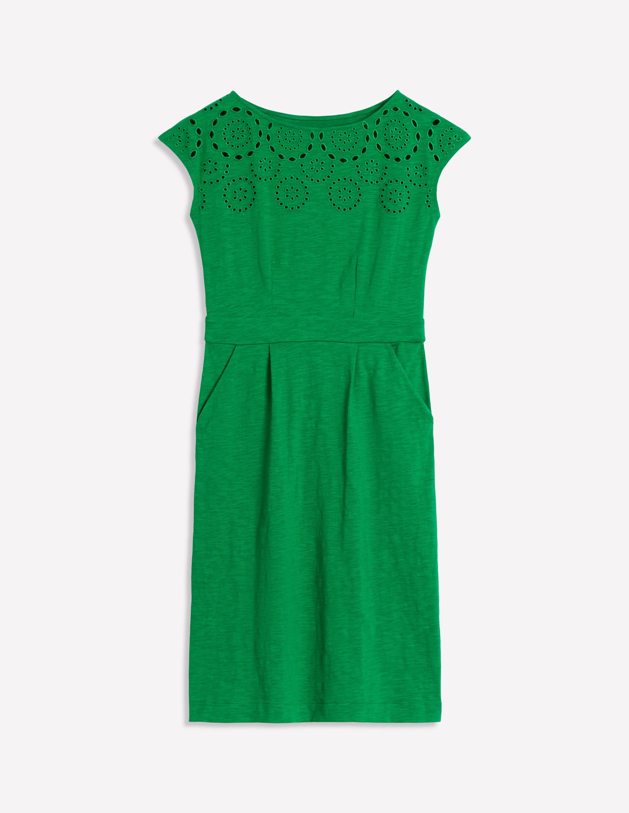 Robe Florrie à broderie anglaise-Émeraude profond - Image 5