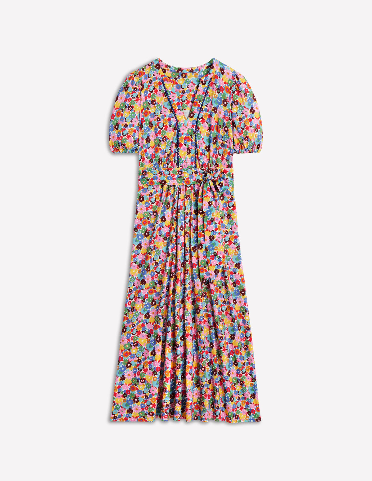 Robe midi Sofia en jersey-Multi, motif Paintbox Ditsy - Image 6