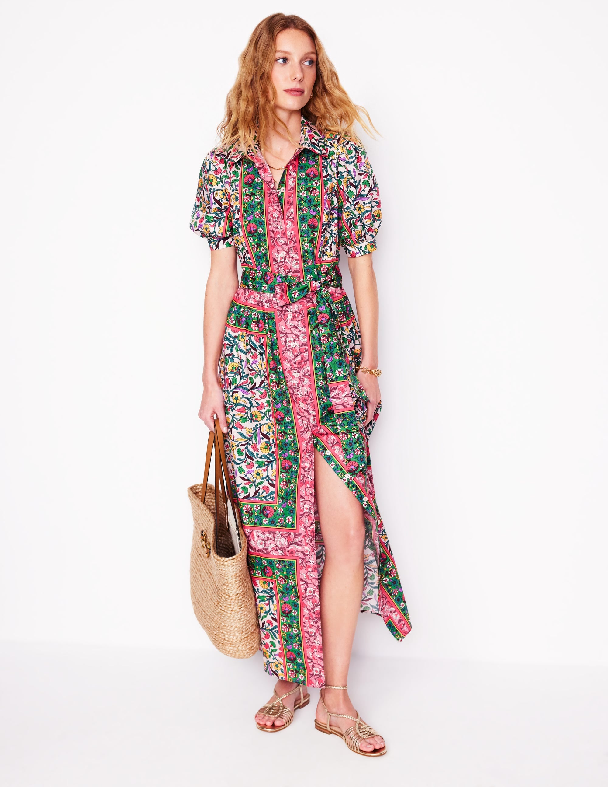 Alexa Maxi-Hemdblusenkleid-Bunt, Bezaubernde Rebe - Image 6