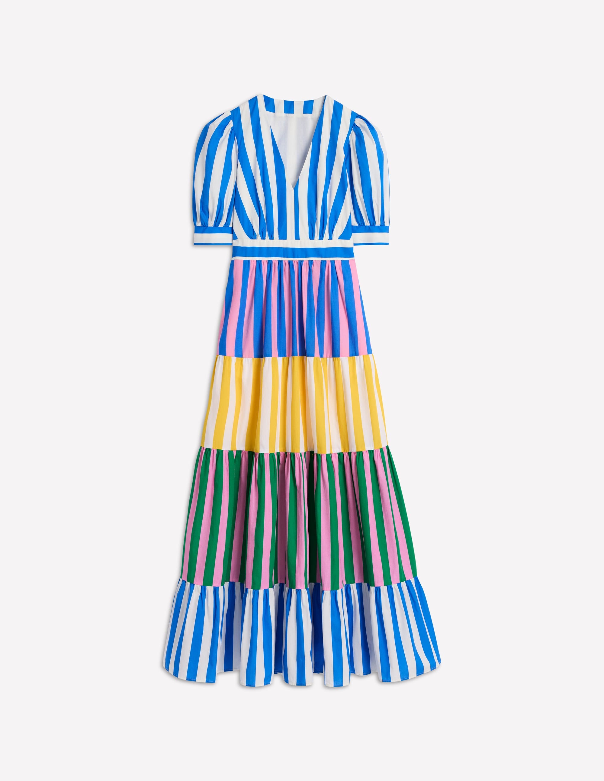 Das Bella Kleid-Eisvogelblau Streifen - Image 7