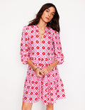 Esme Minikleid aus Leinen-Beacon Gingham