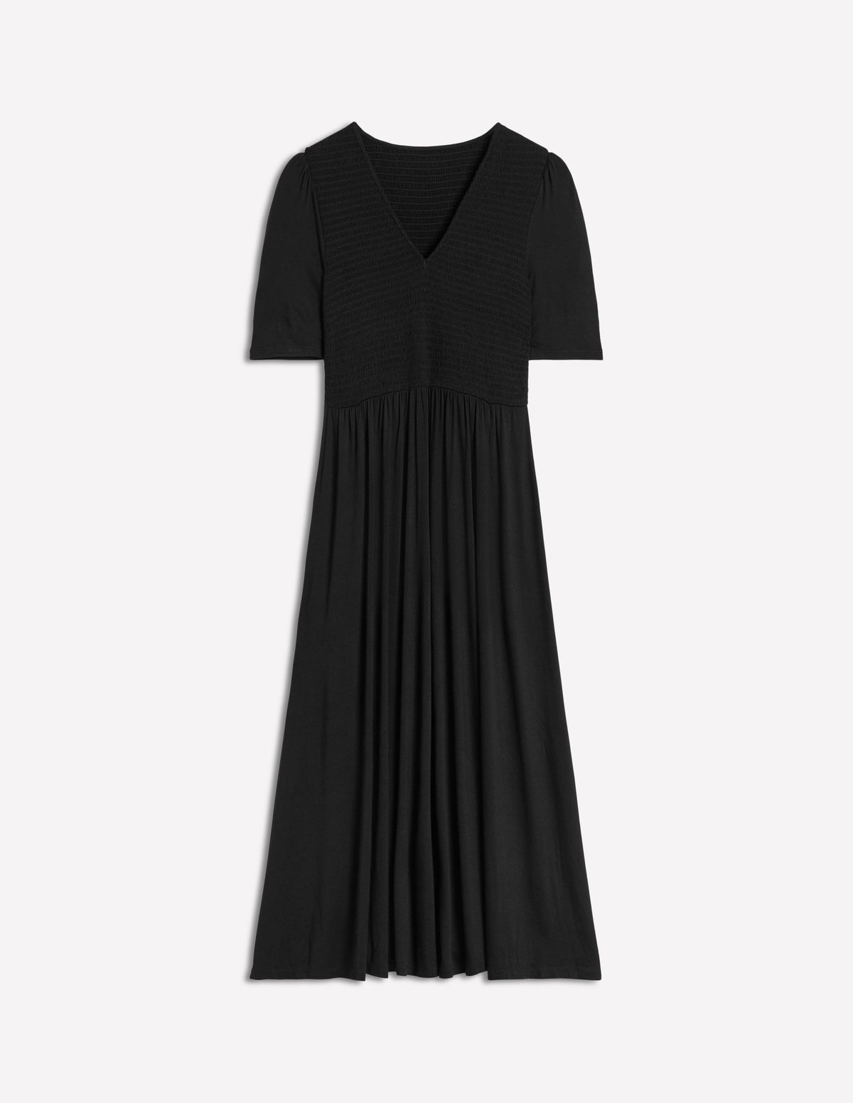 Robe à smocks Bethany en jersey-Noir - Image 6