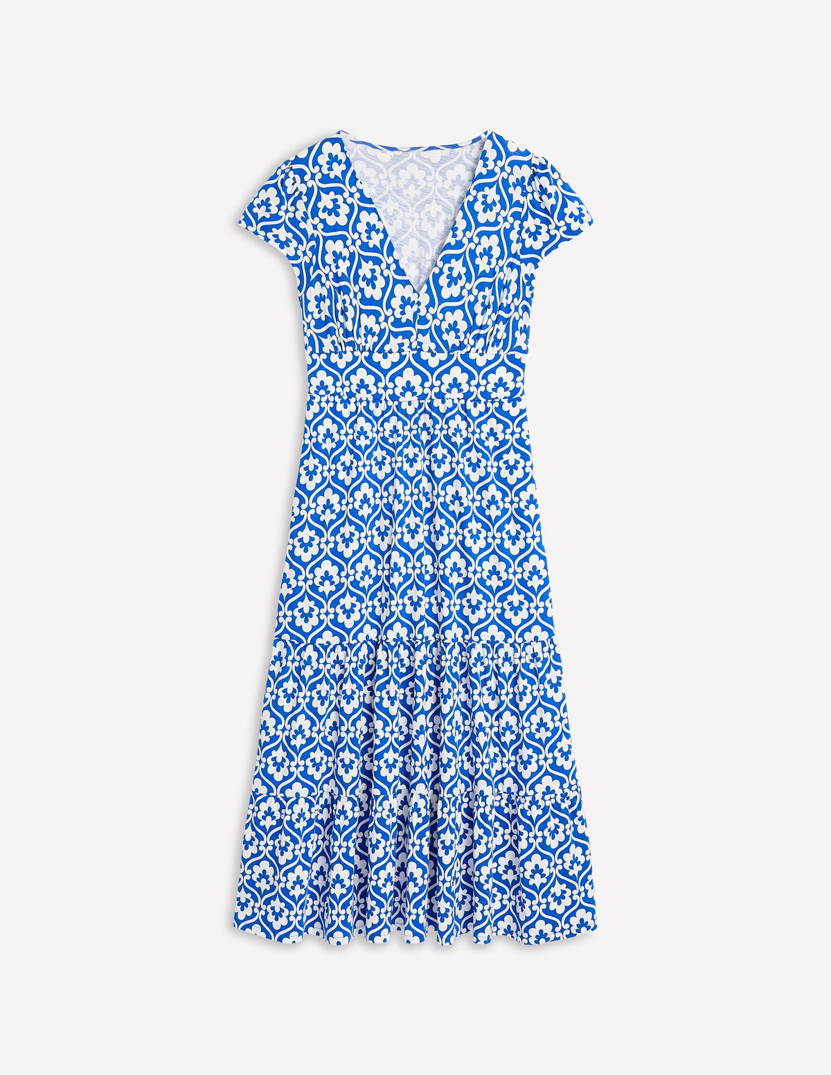 Eloise Gestuftes Jerseykleid-Galerie-Blau, Efeu-Spalier-5